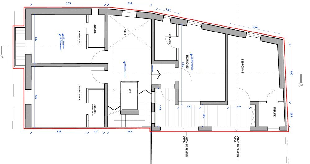 Semi-Detached Townhouse with Approved Permits for a Luxury 4-Bedroom Home