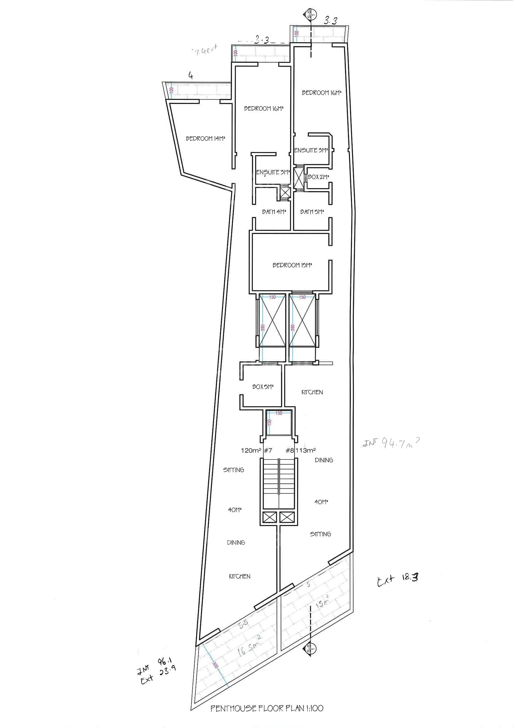 Fontana, Shell form Penthouse
