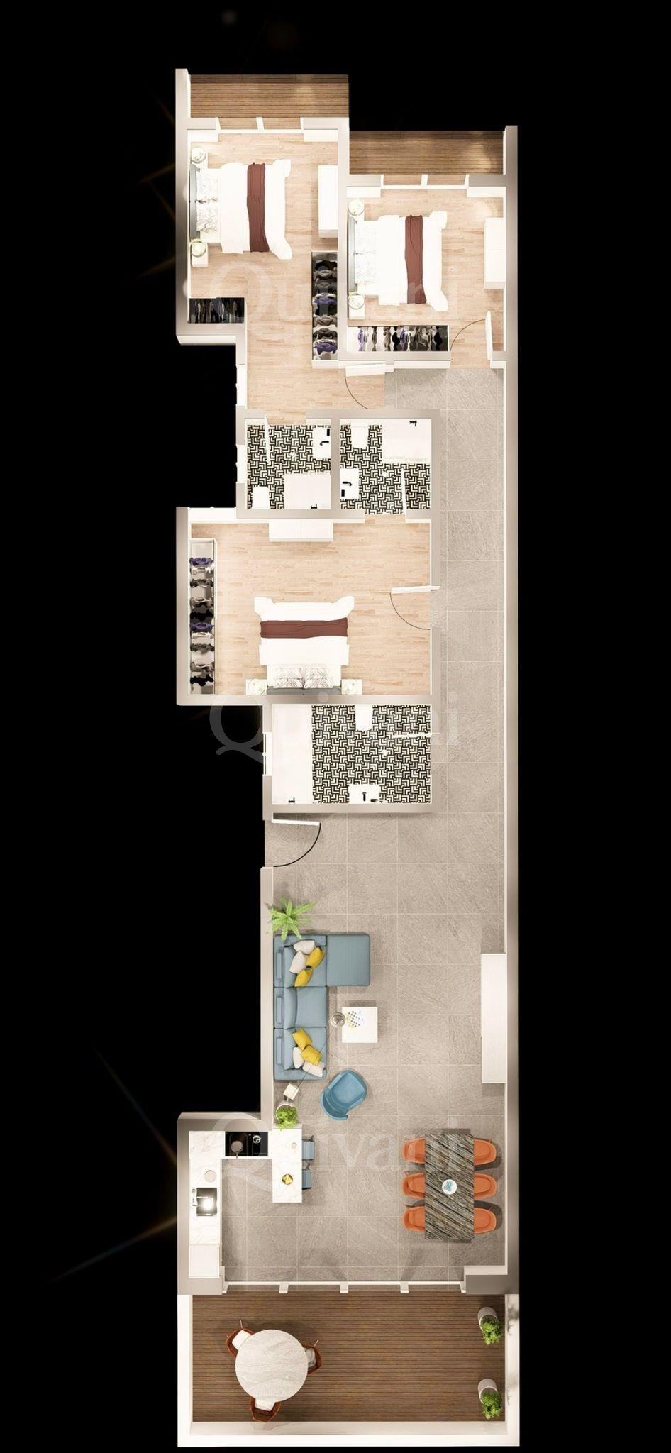 Xewkija, Shell form Apartment