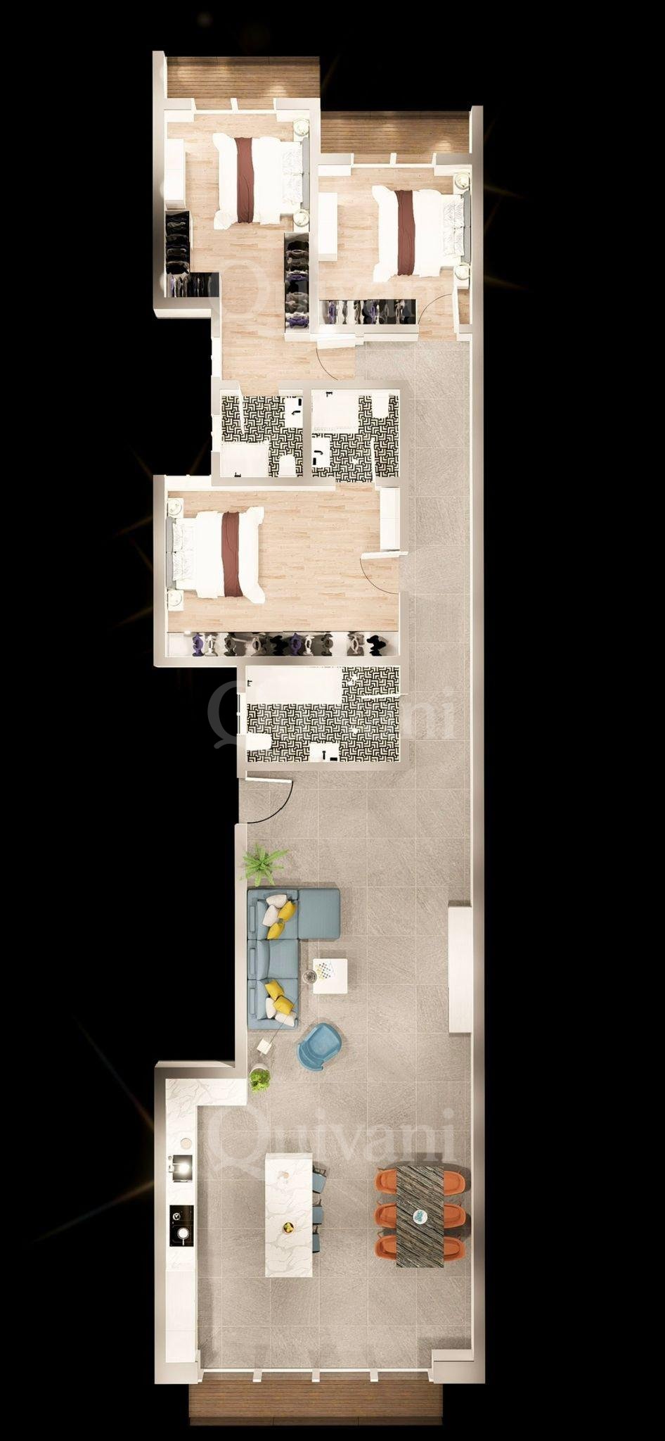 Xewkija, Shell form Apartment