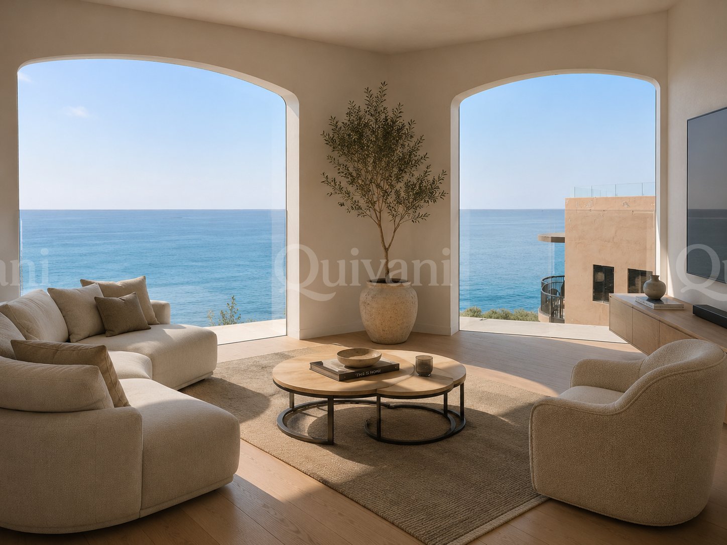 Marsalforn, Panoramic 2-Bedroom Corner Apartment
