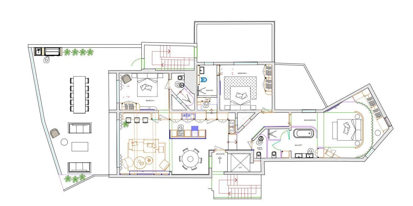 Hal Saghtrija, Shell form Penthouse