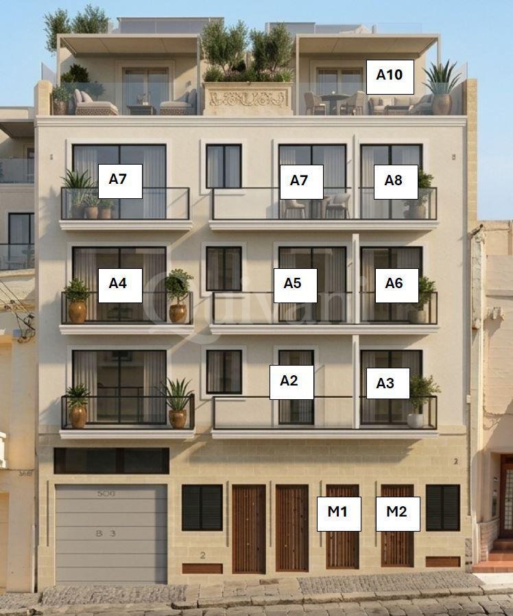 Kalkara, Shell form, Apartment