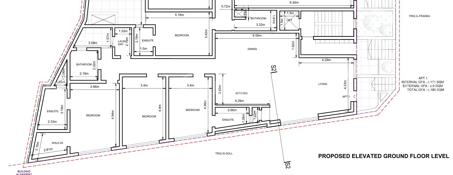 Santa Venera, Finished, Elevated Maisonette
