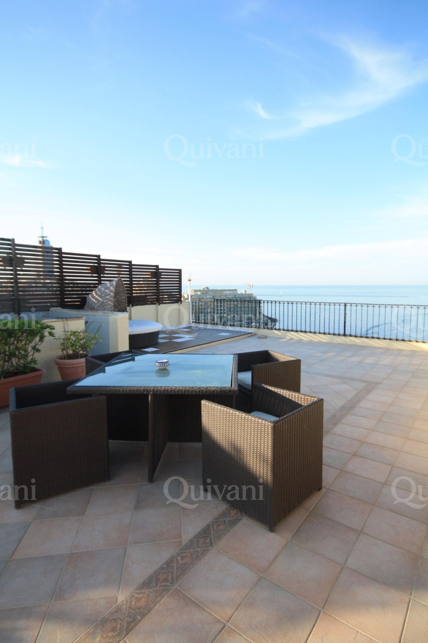 St Julians, Furnished Seafront Duplex Penthouse