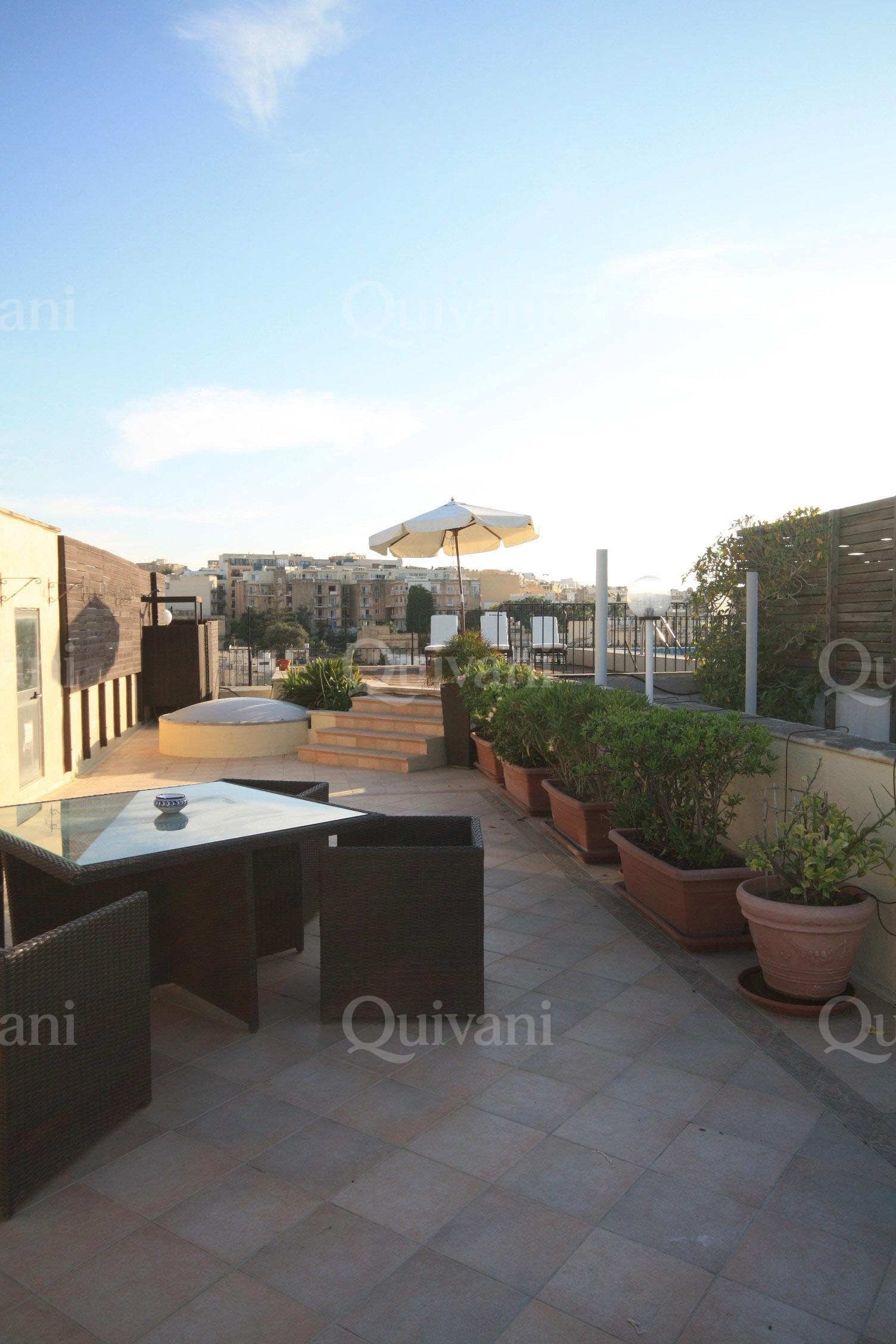 St Julians, Furnished Seafront Duplex Penthouse