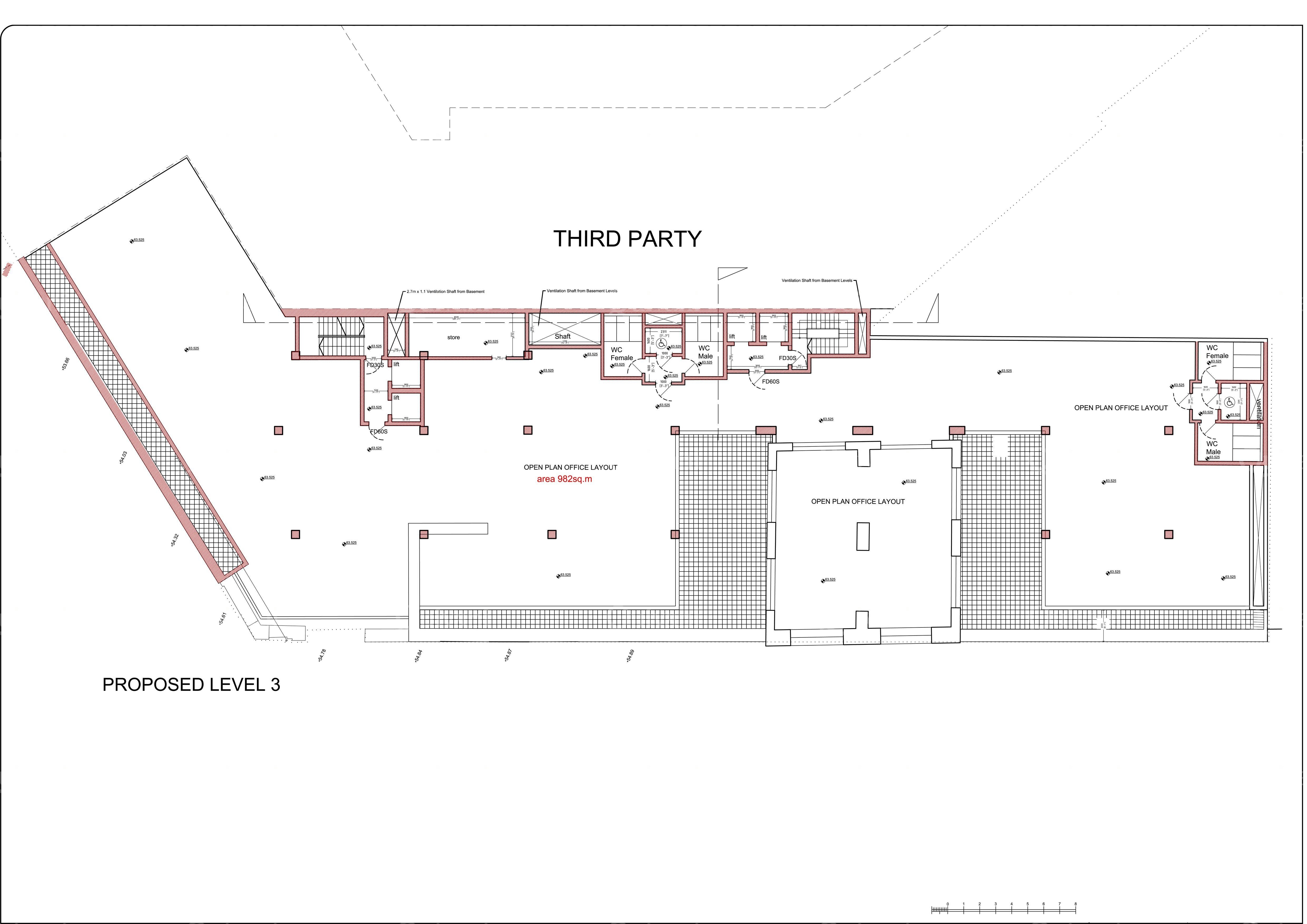 Santa Venera, Finished Office Block