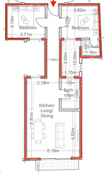 Birkirkara, Shell form, Apartment