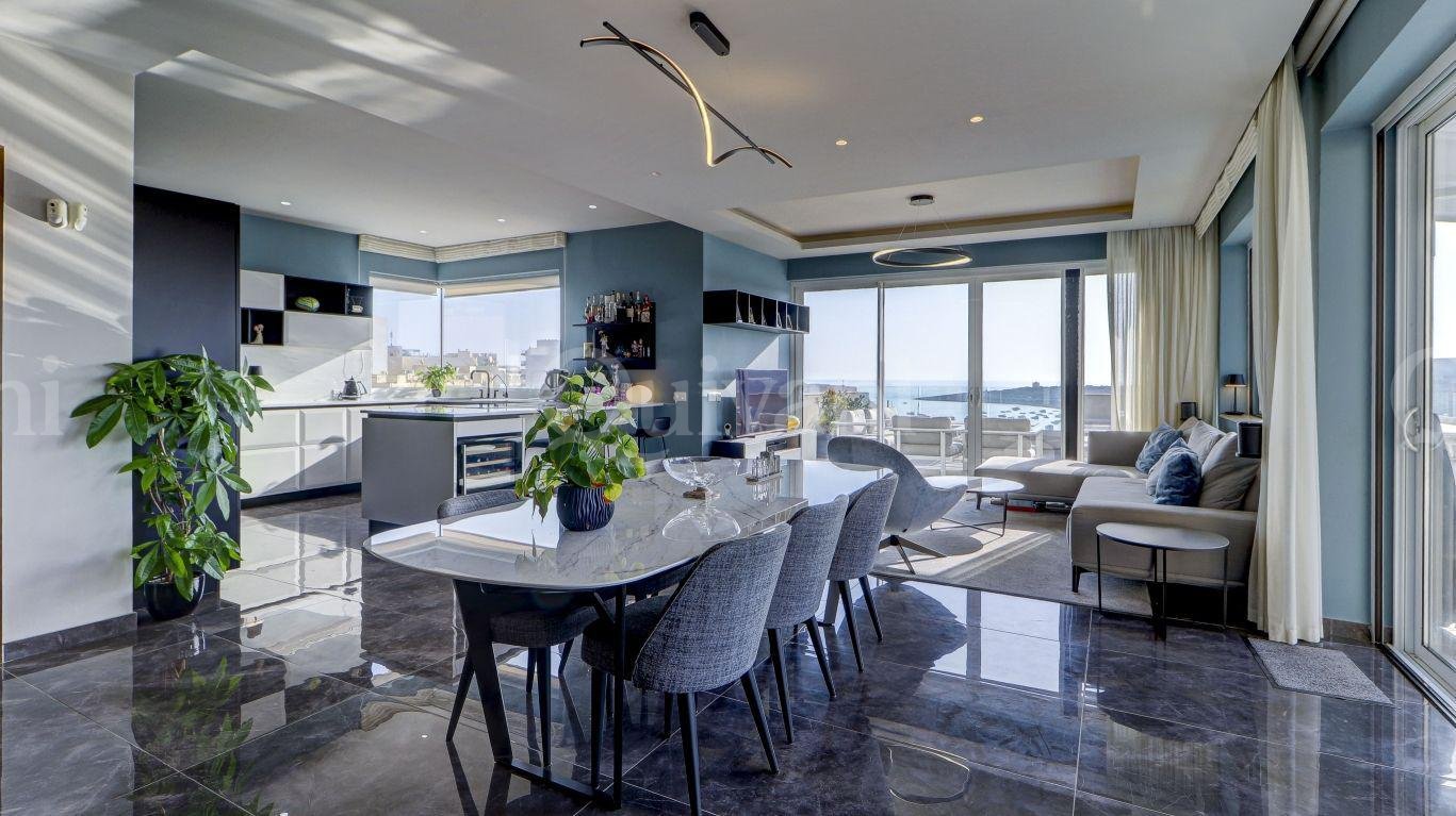 Qawra, Furnished, Penthouse