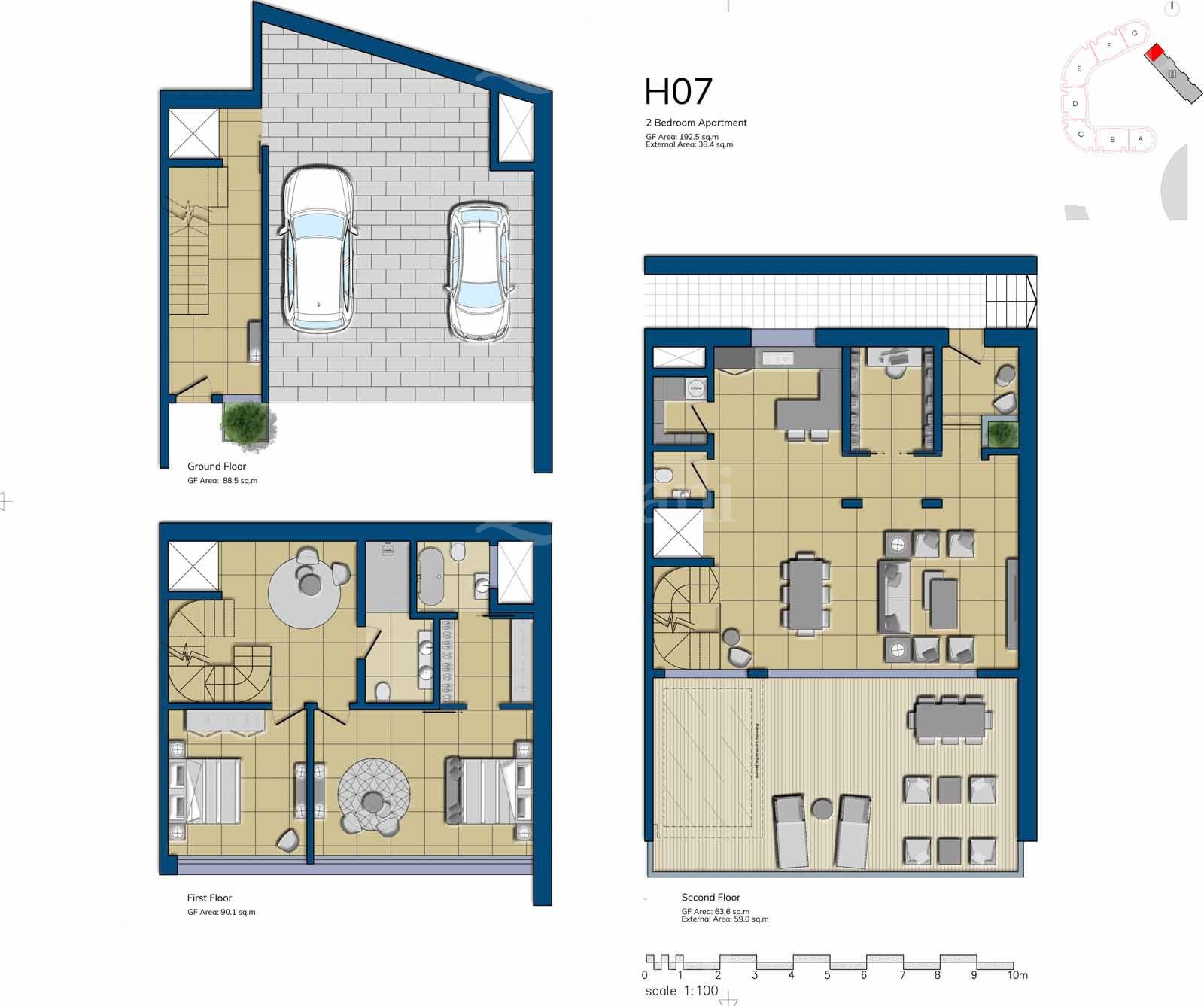 The Shore Line at Smart City, Finished Duplex Apartment