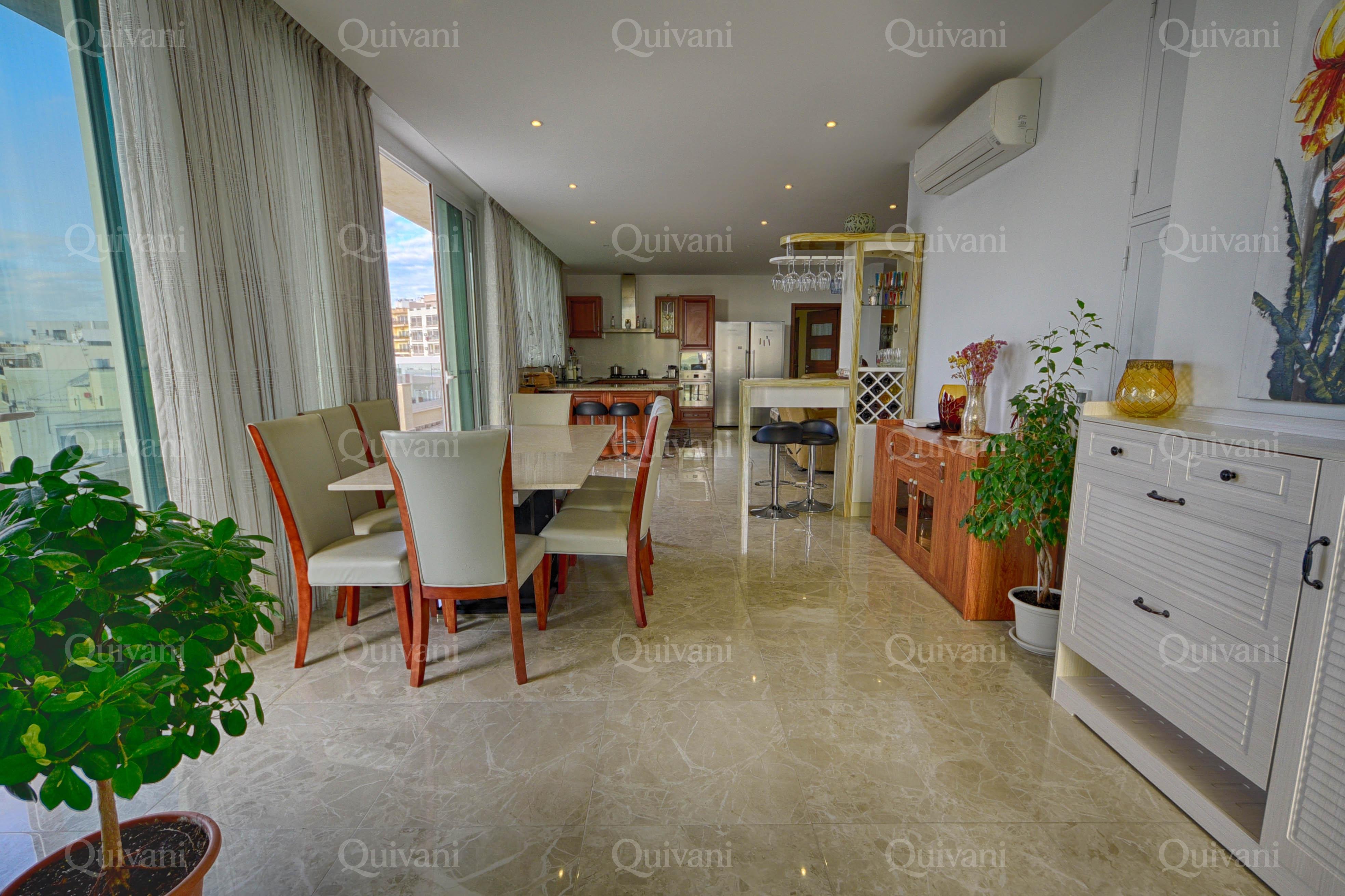 Gzira, Furnished Penthouse