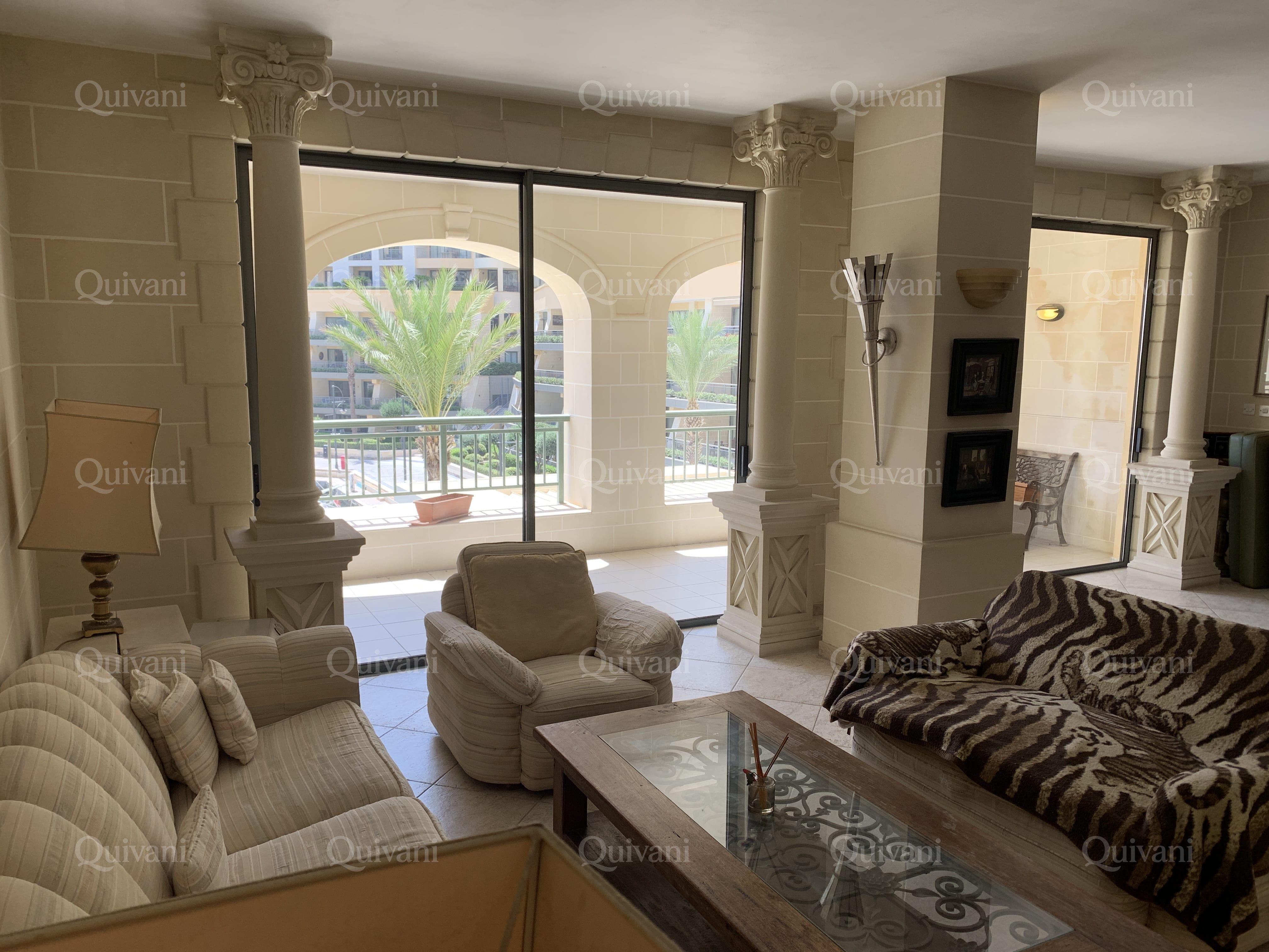 Portomaso, Partly Furnished Apartment