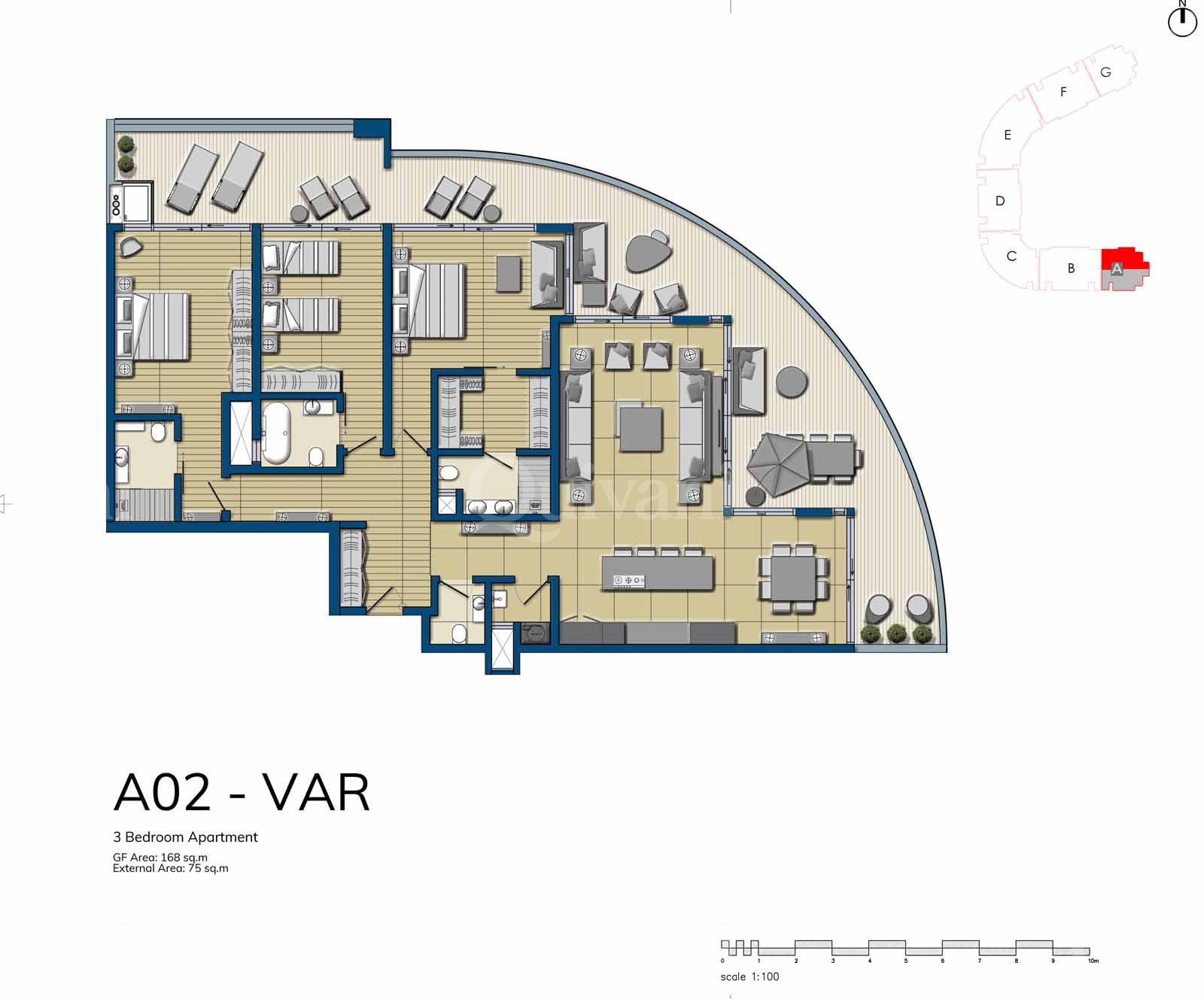 The Shore Line at Smart City, Finished Apartment
