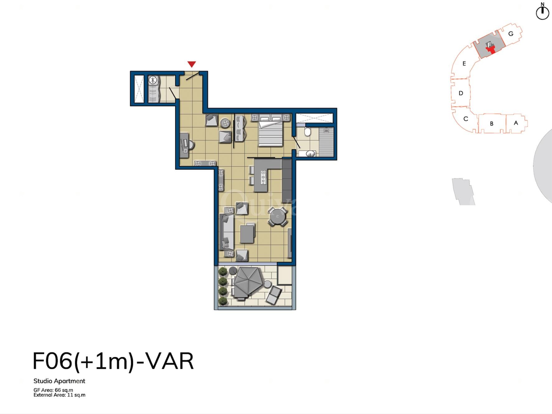 The Shore Line at Smart City, Finished Apartment