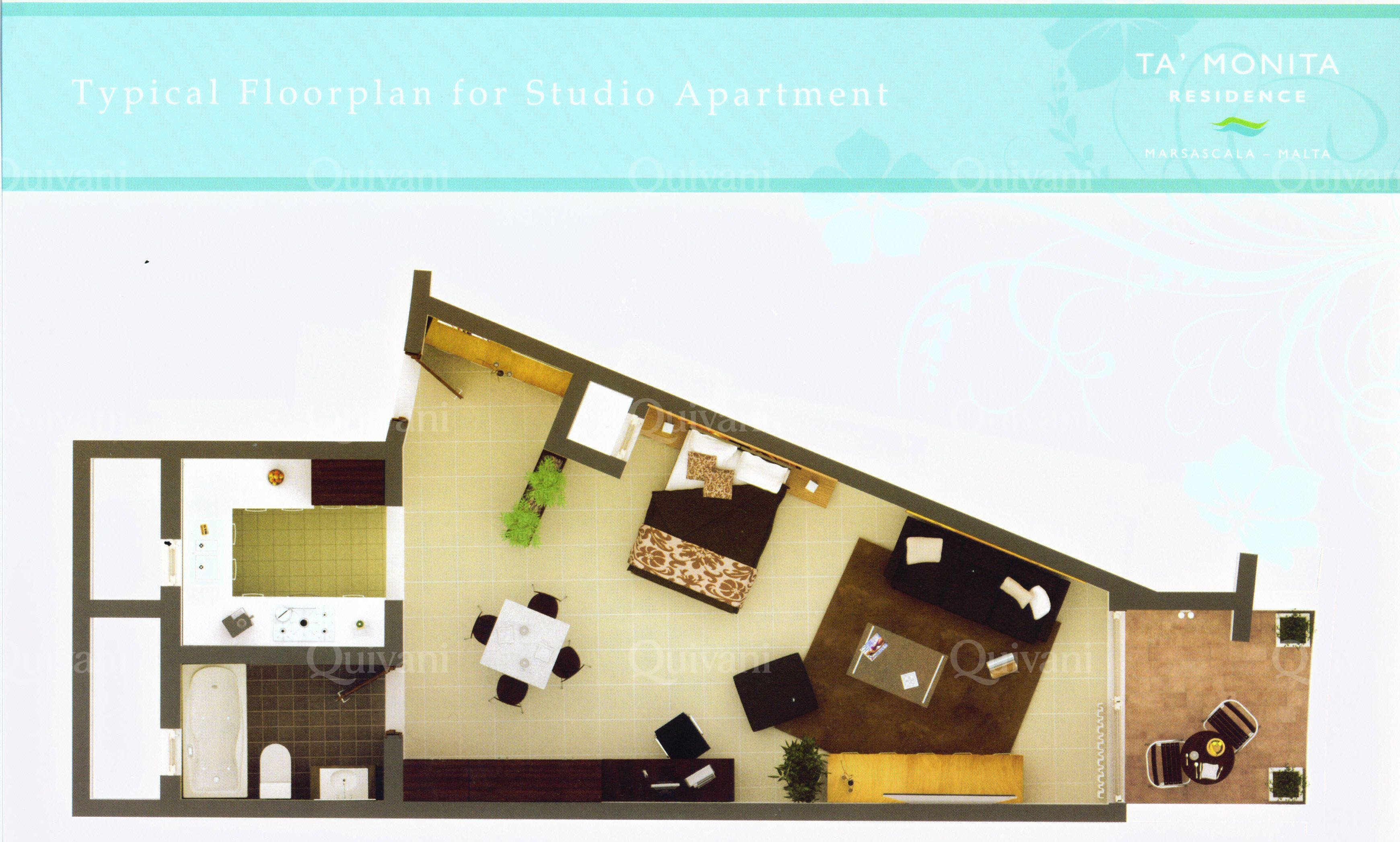 Ta Monita Finished Apartment + Piazza & distant Sea views