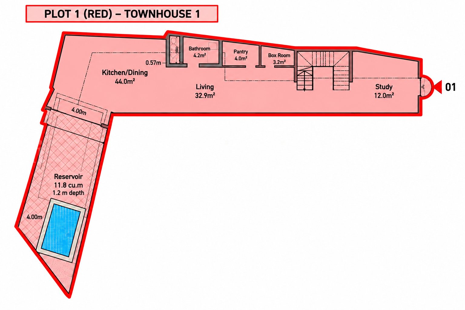 Townhouse with Pool + Garden