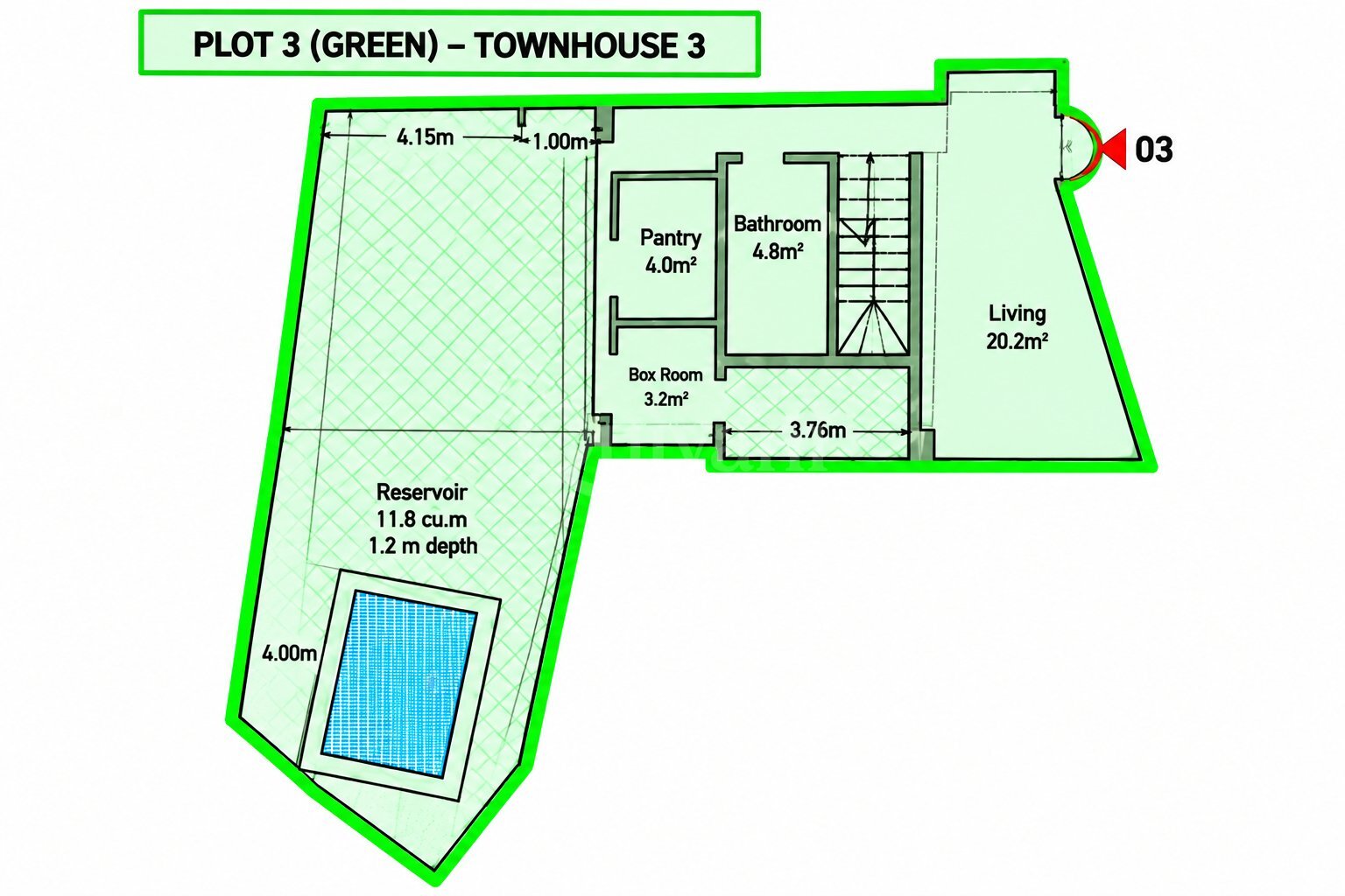 Townhouse with Pool + Garden