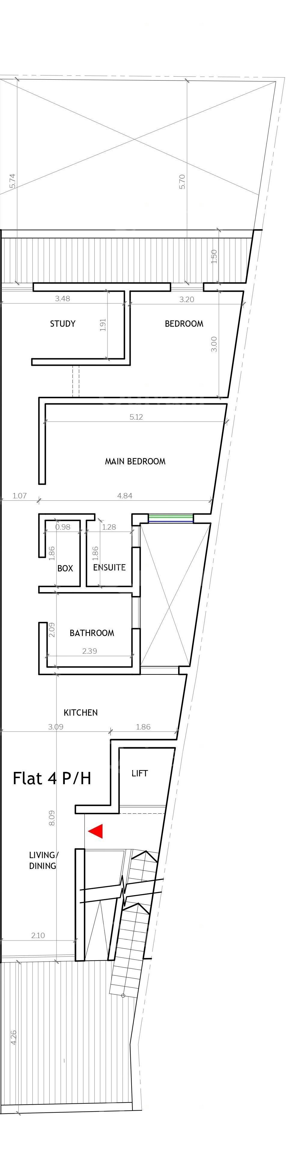 Zejtun Penthouse 2 Bed + Study