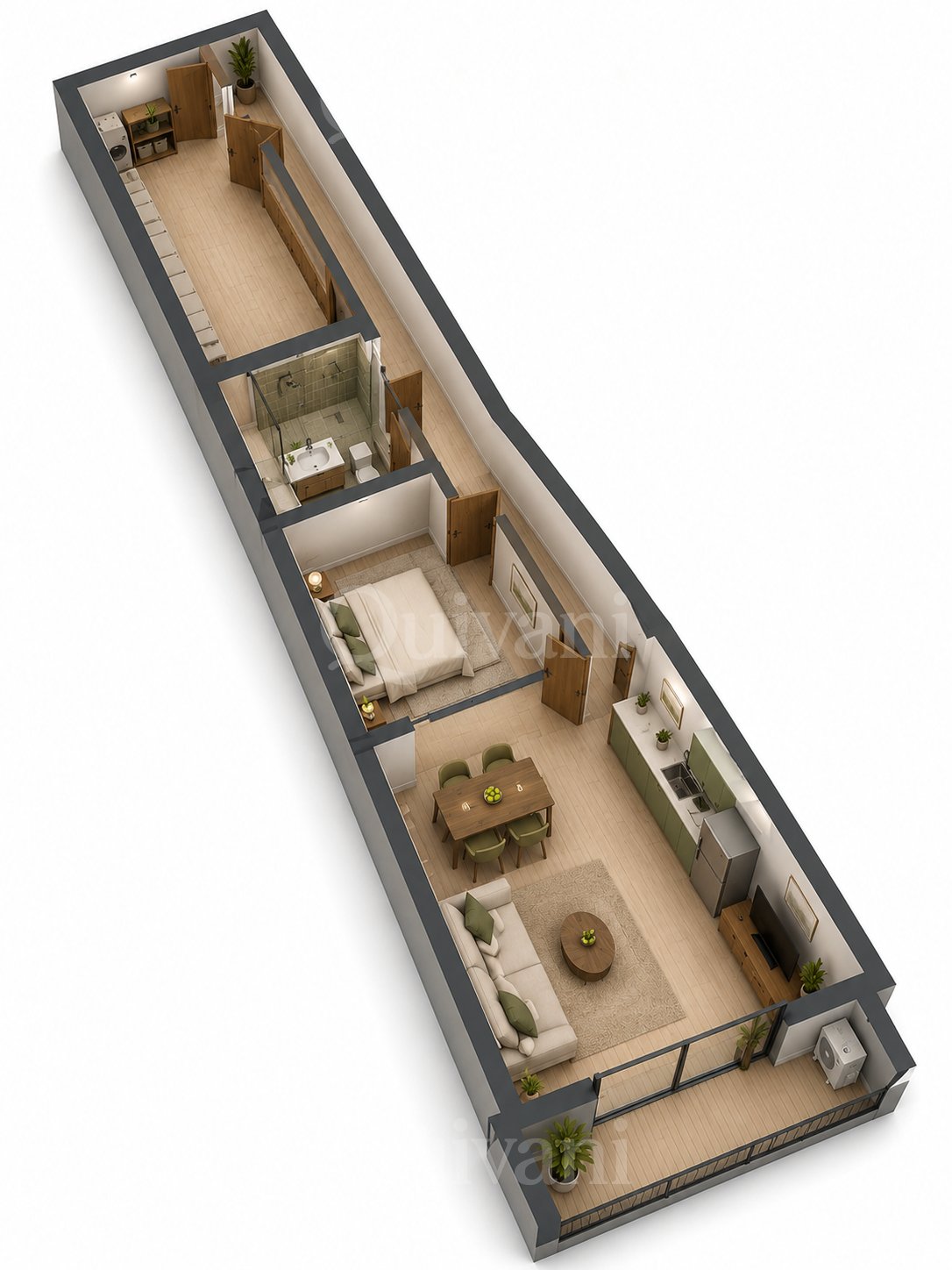 Msida, Shell form, Apartment