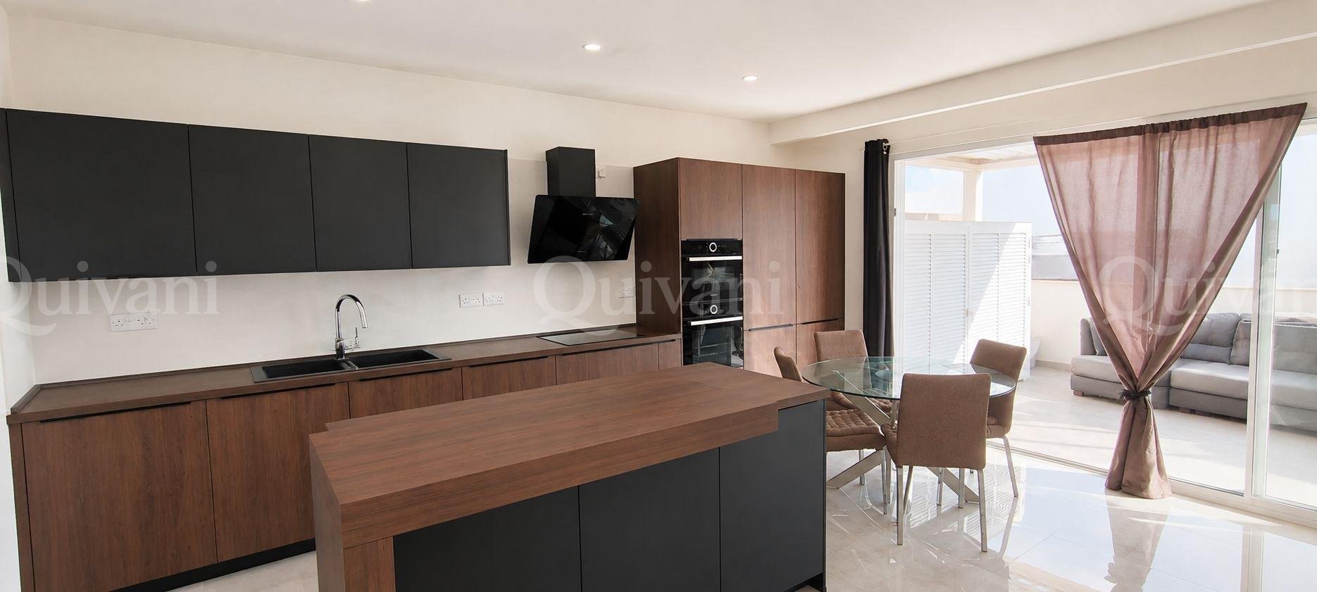 Mgarr, Furnished Penthouse + Garage