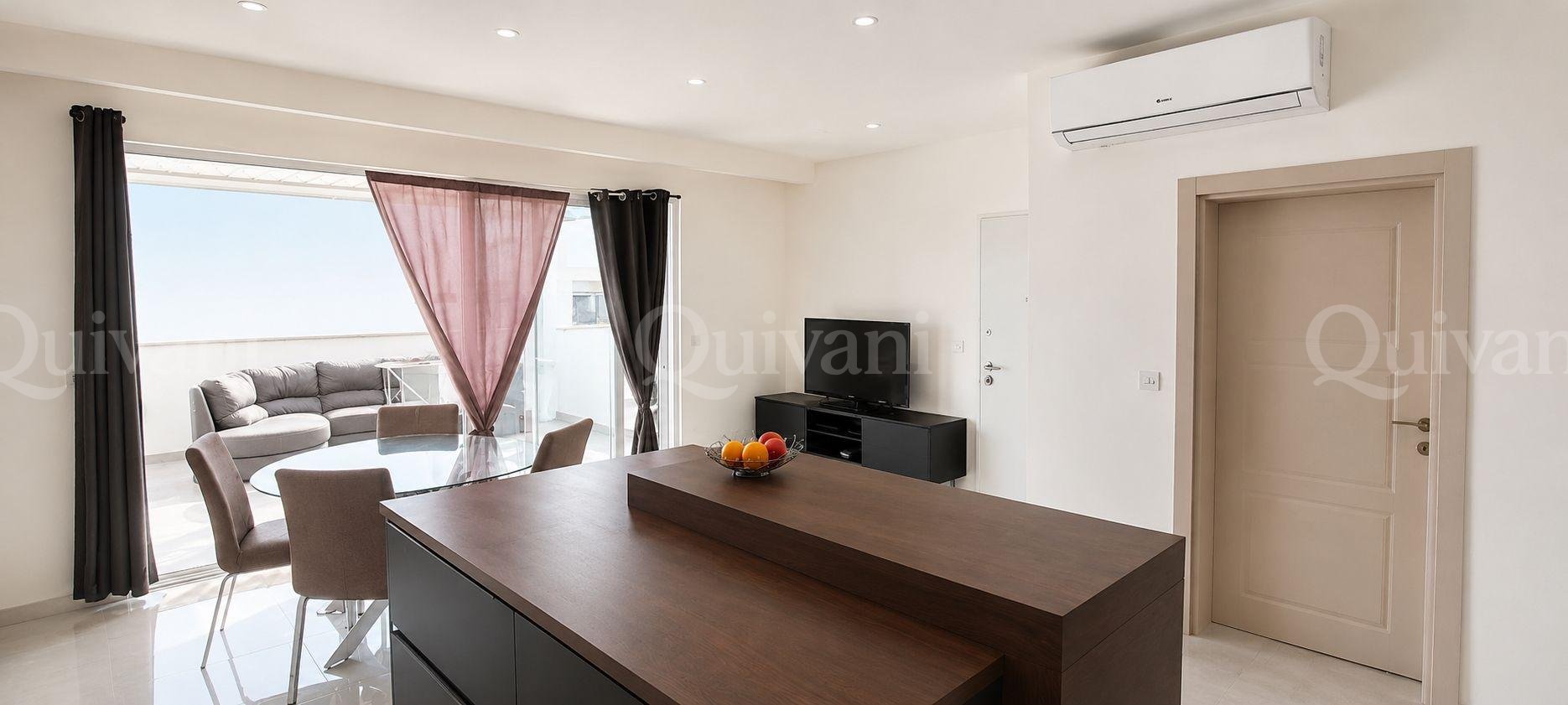 Mgarr, Furnished Penthouse + Garage