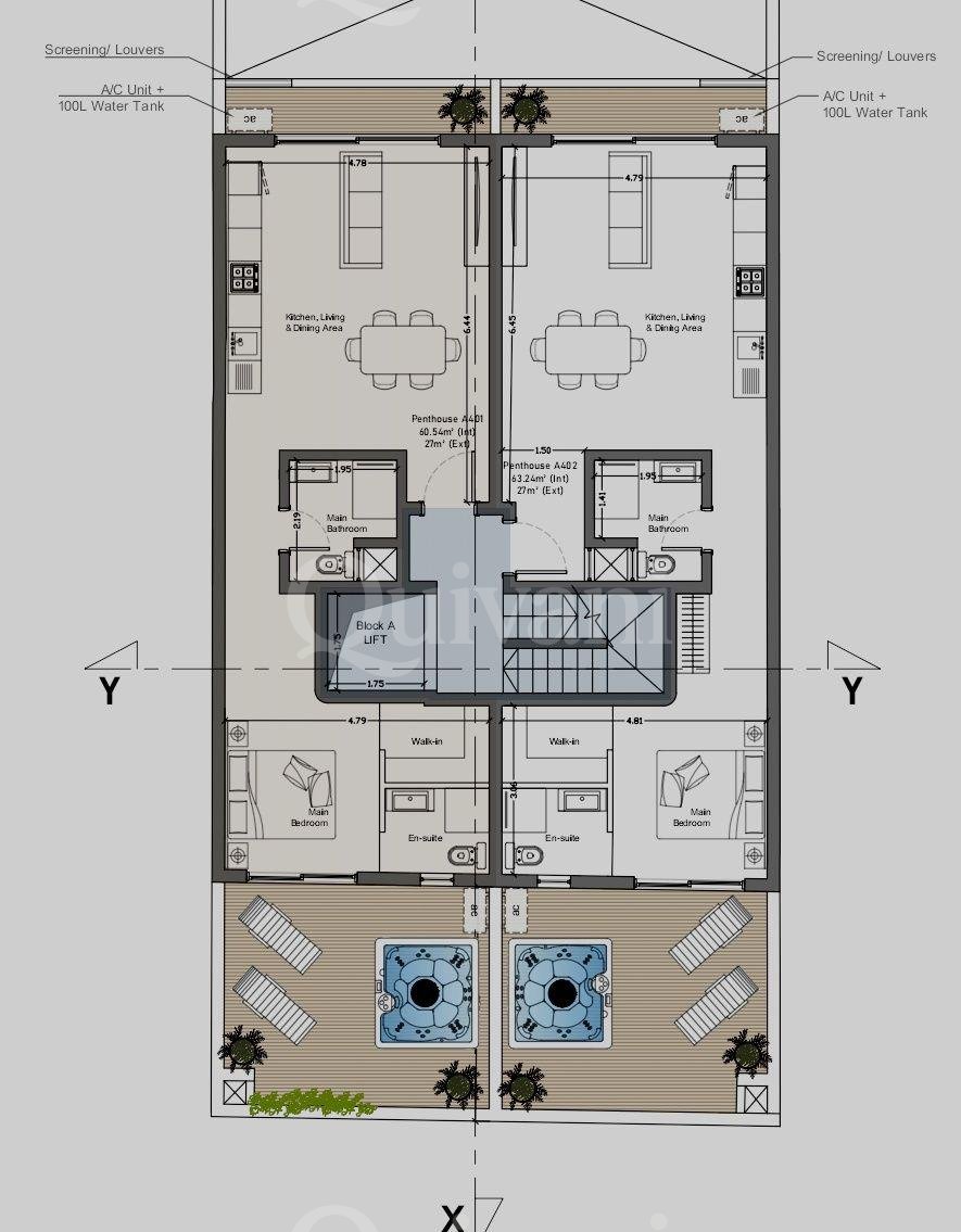 Paola, Shell form, Penthouse
