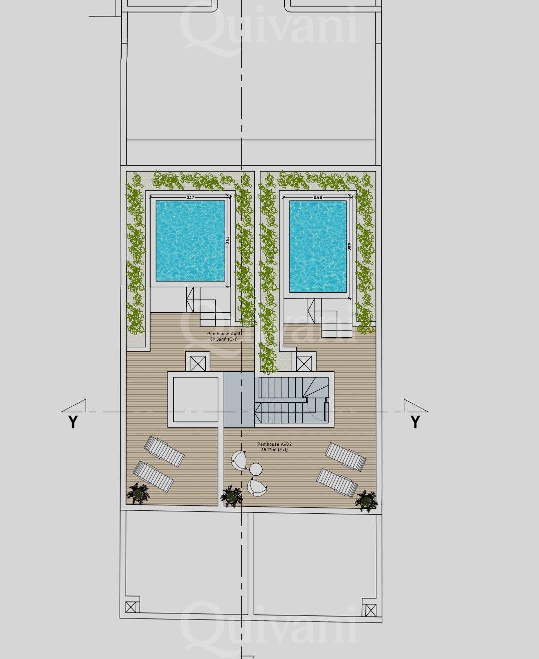 Paola, Shell form, Penthouse
