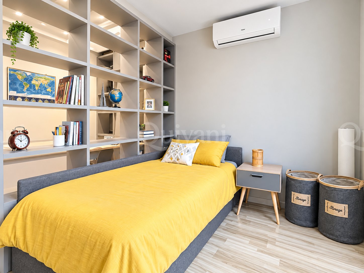 Furnished Second Floor Corner apartment with Garage