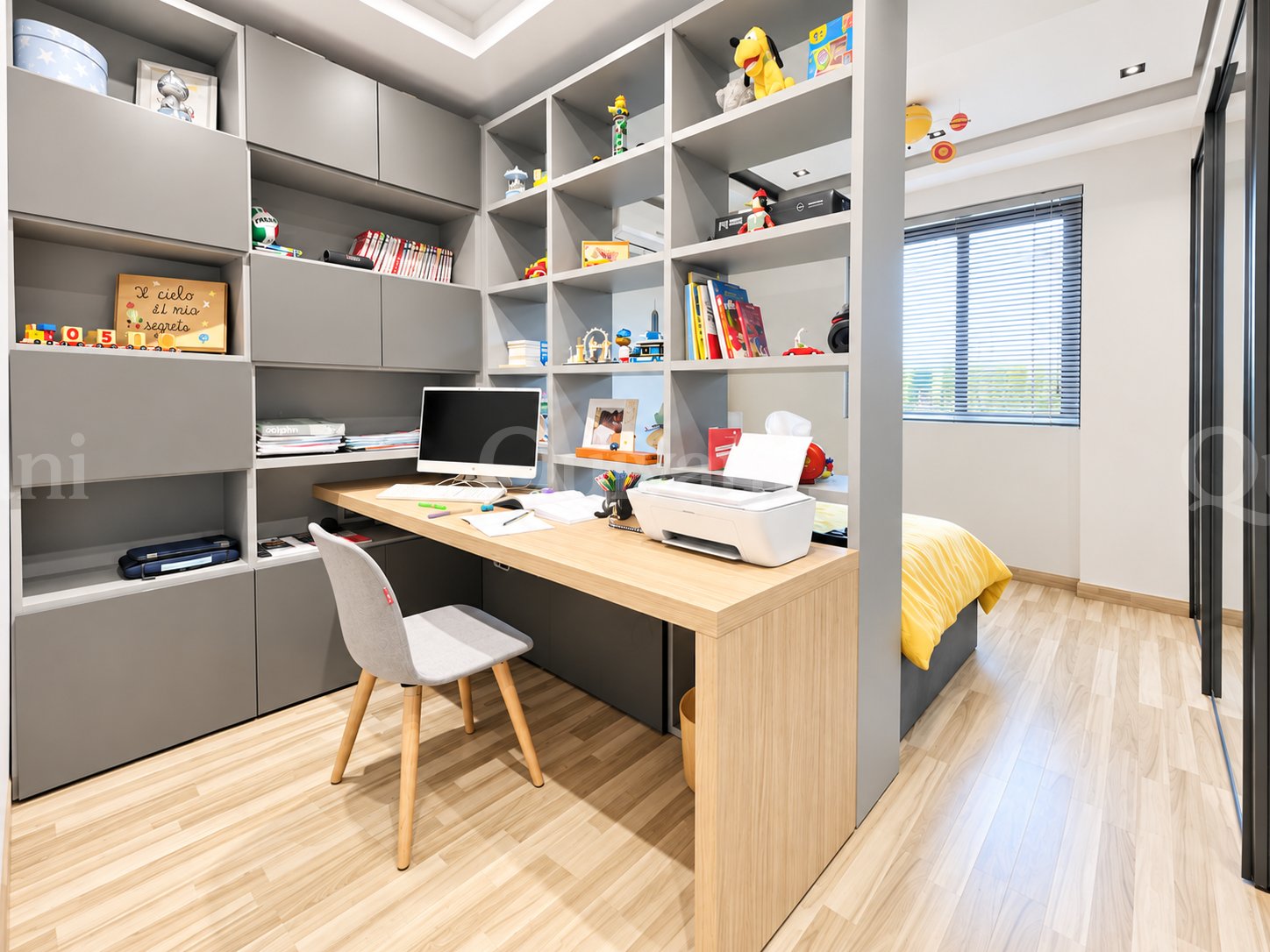 Furnished Second Floor Corner apartment with Garage