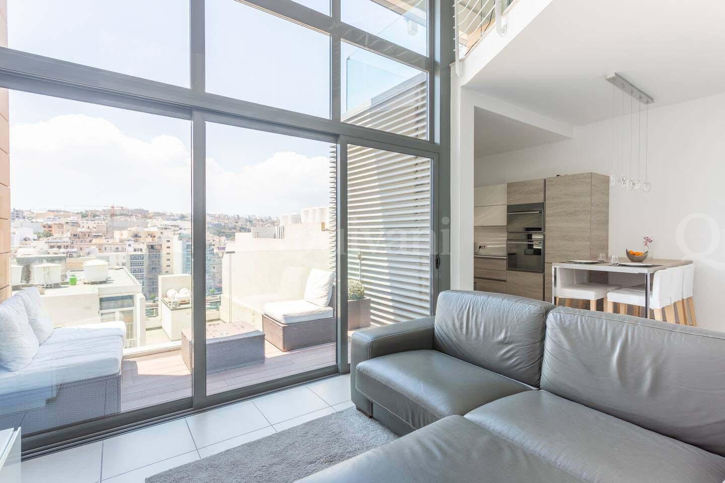 Portomaso, Furnished Duplex Apartment