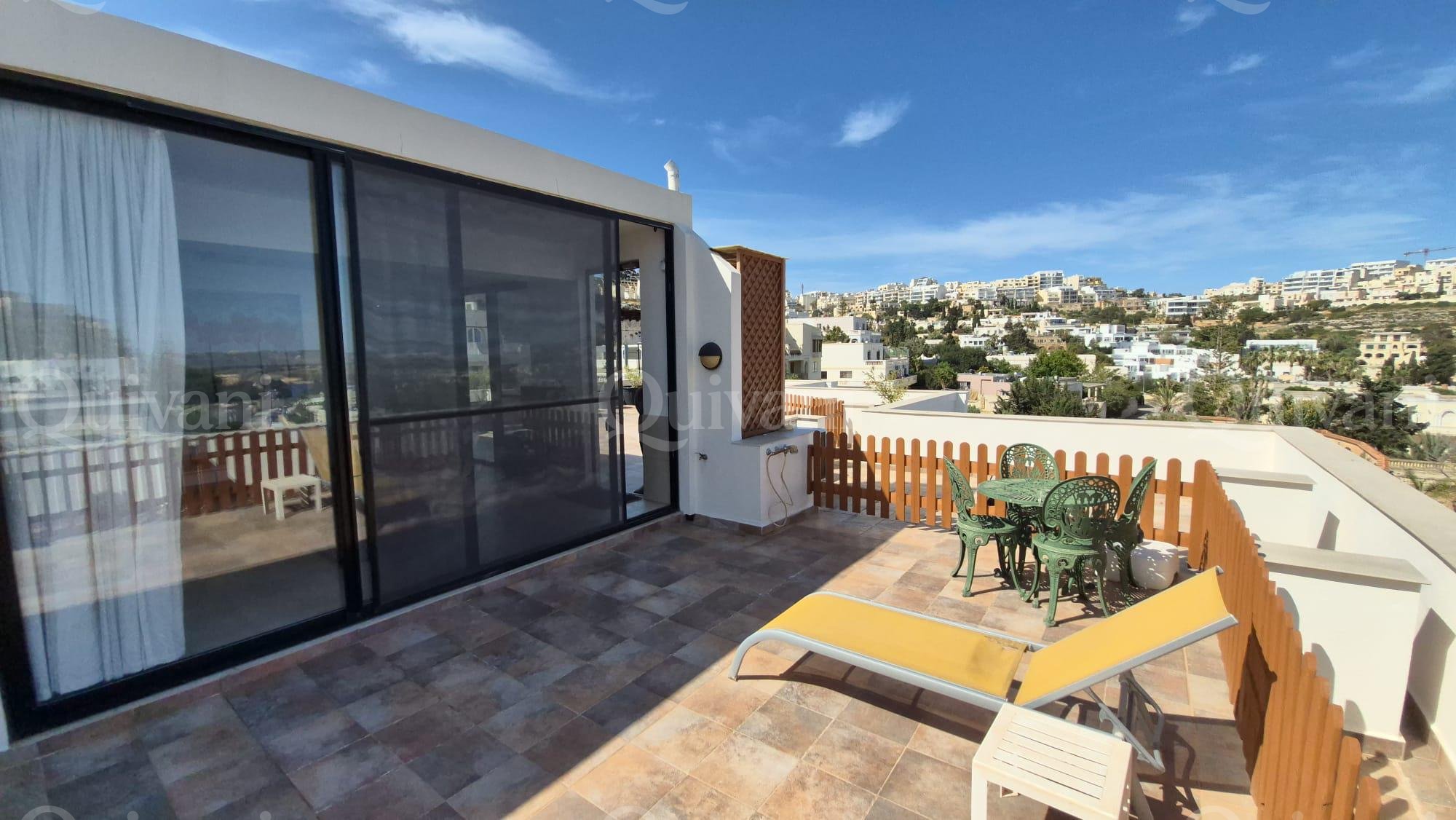 Mellieha, Furnished Penthouse