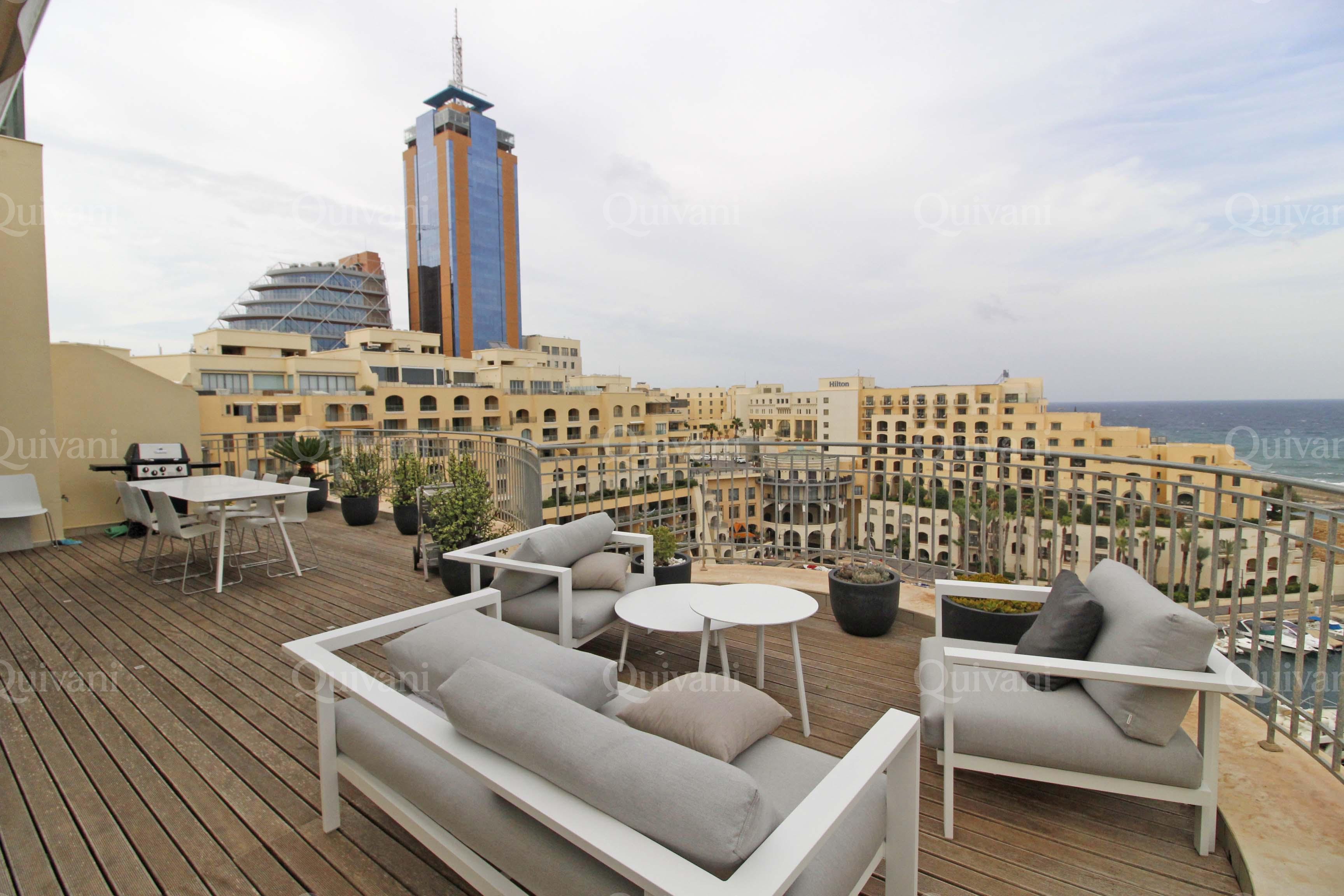 Portomaso, Furnished Penthouse