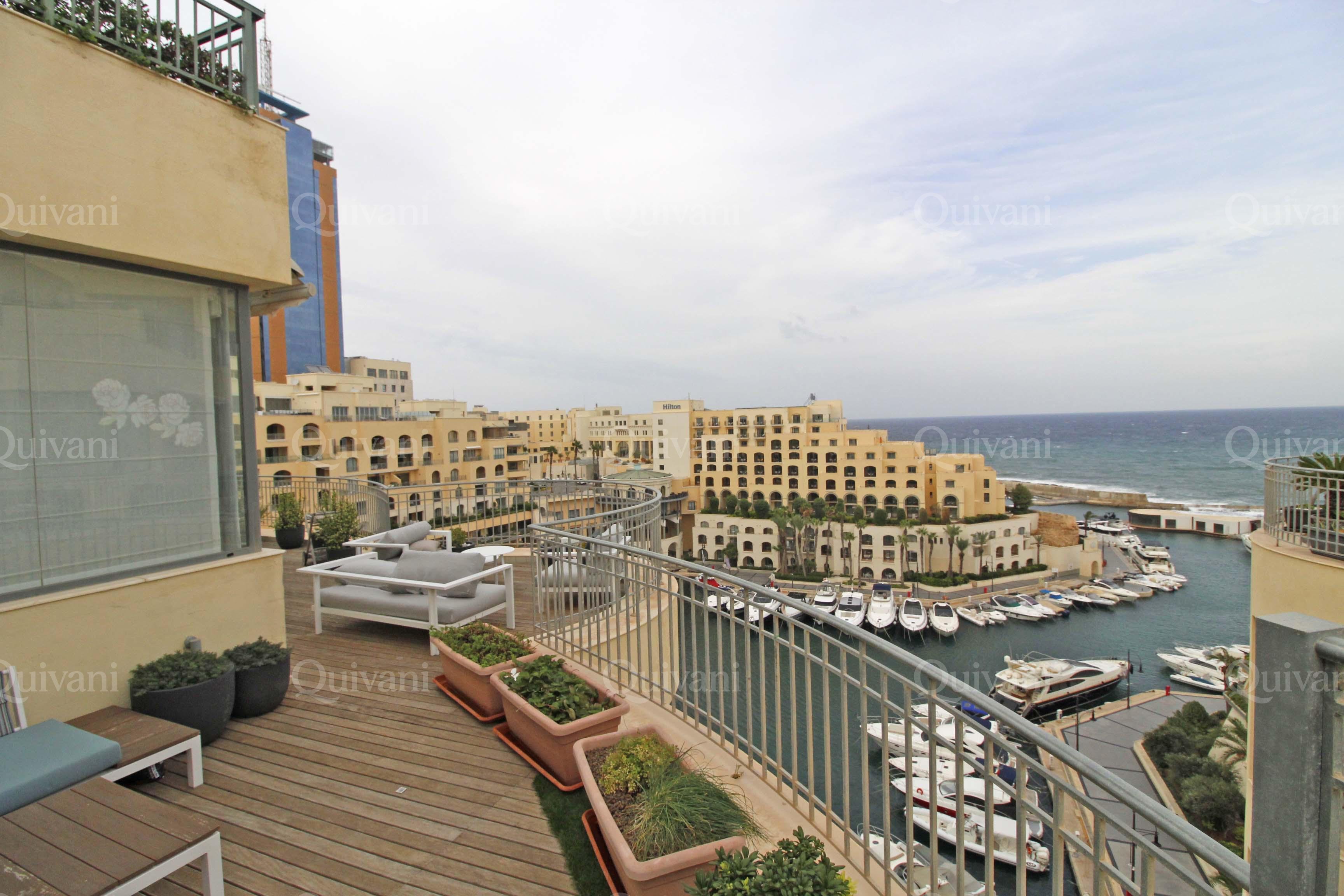 Portomaso, Furnished Penthouse