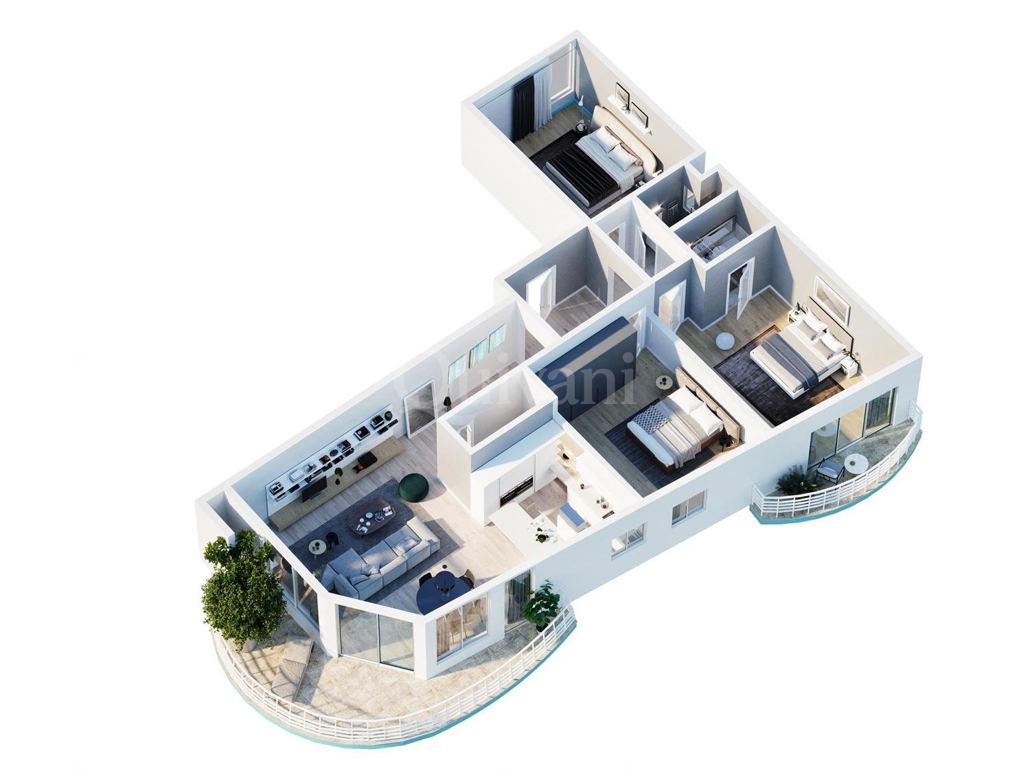 Marsascala, Furnished Penthouse