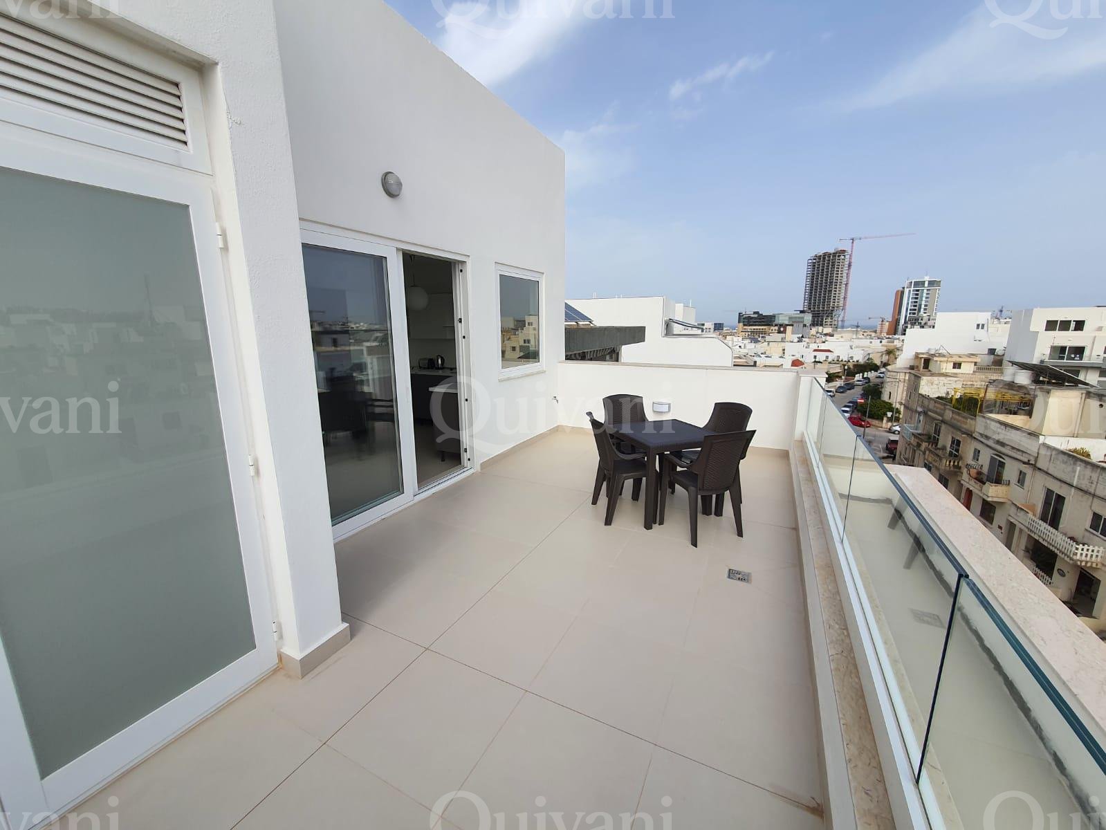 Swieqi, Furnished Penthouse