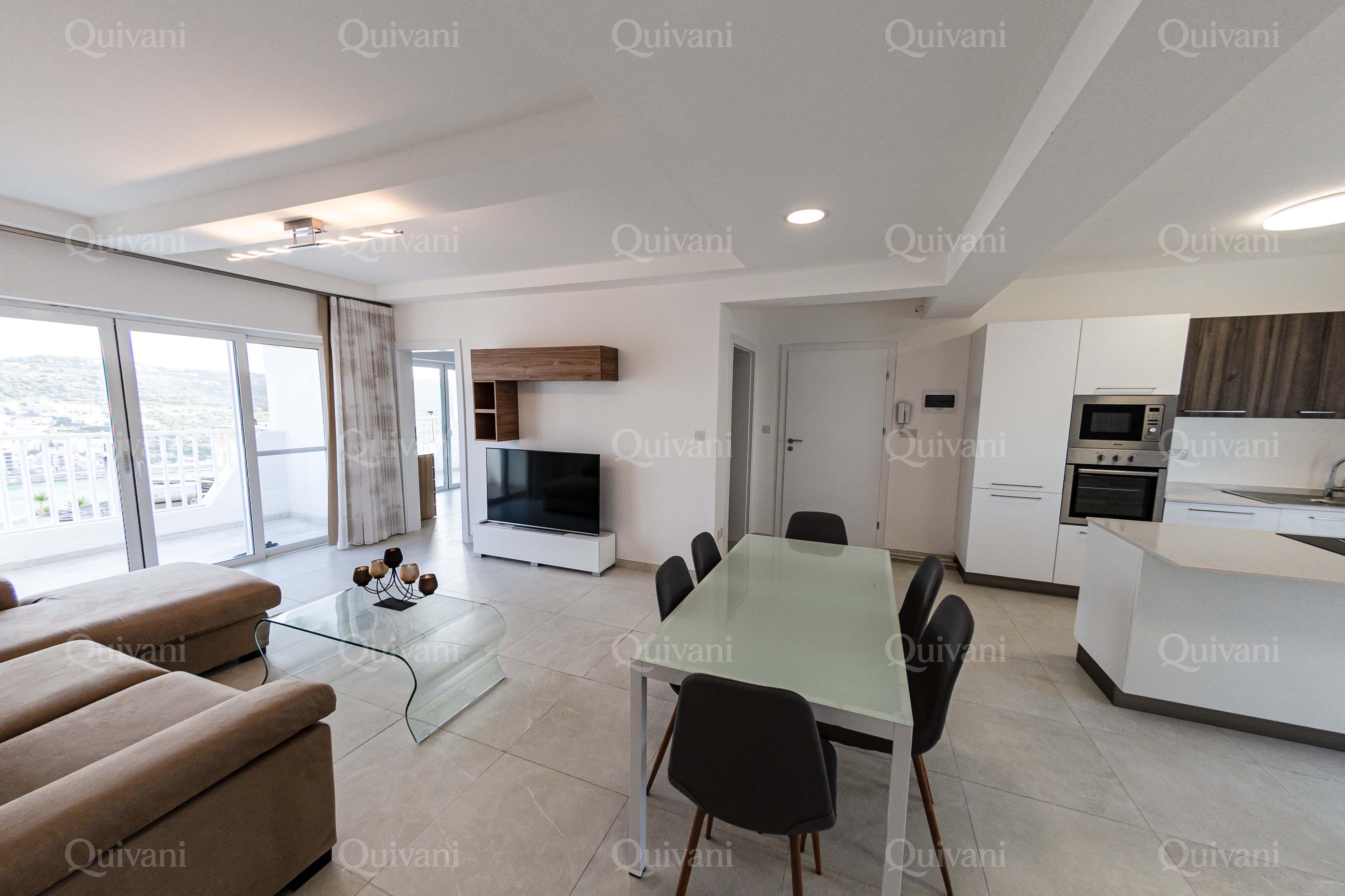 Xemxija, Furnished Apartment