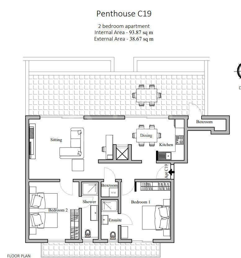 San Gwann, Furnished Penthouse