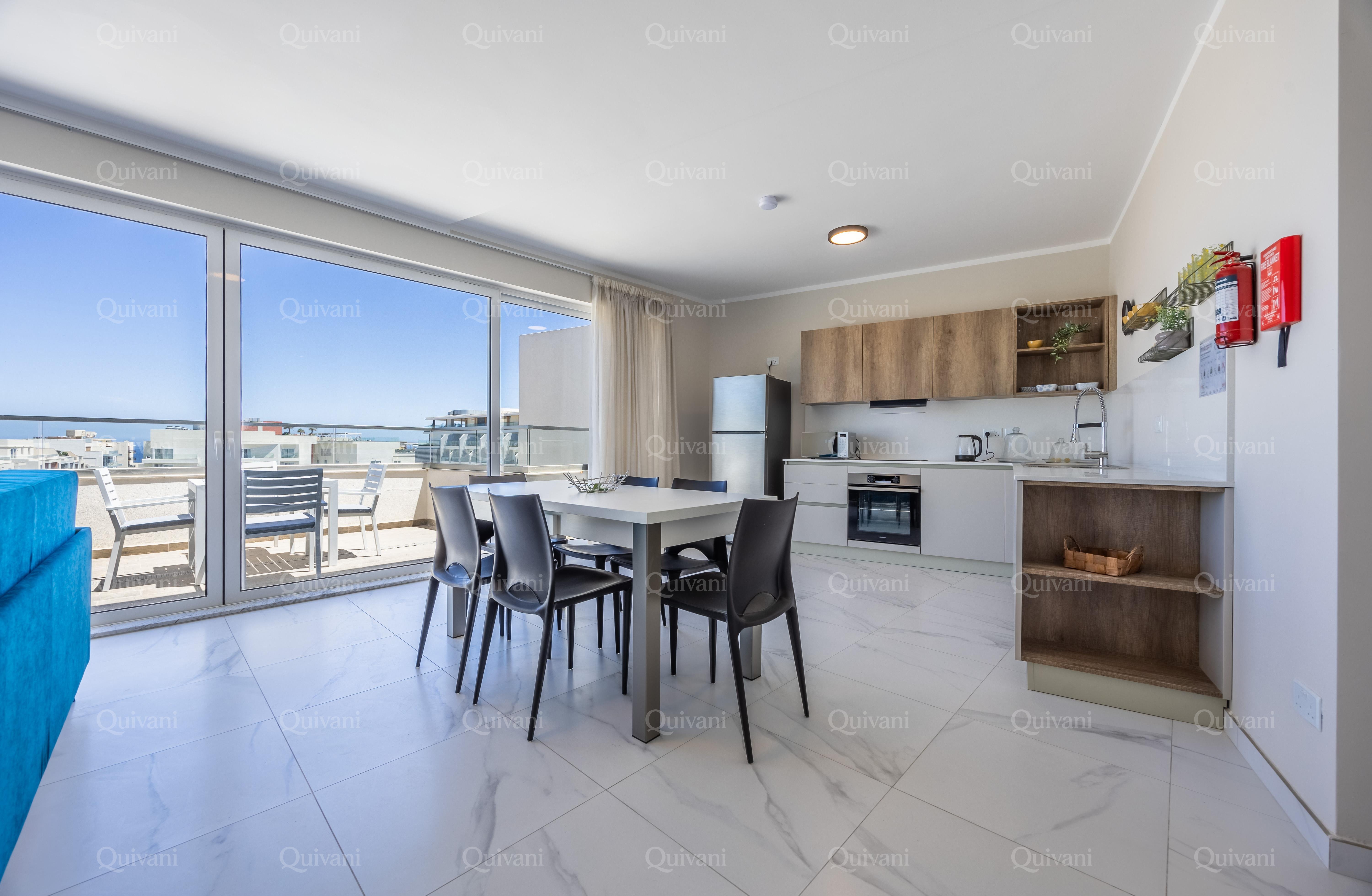 Qawra, Furnished Penthouse
