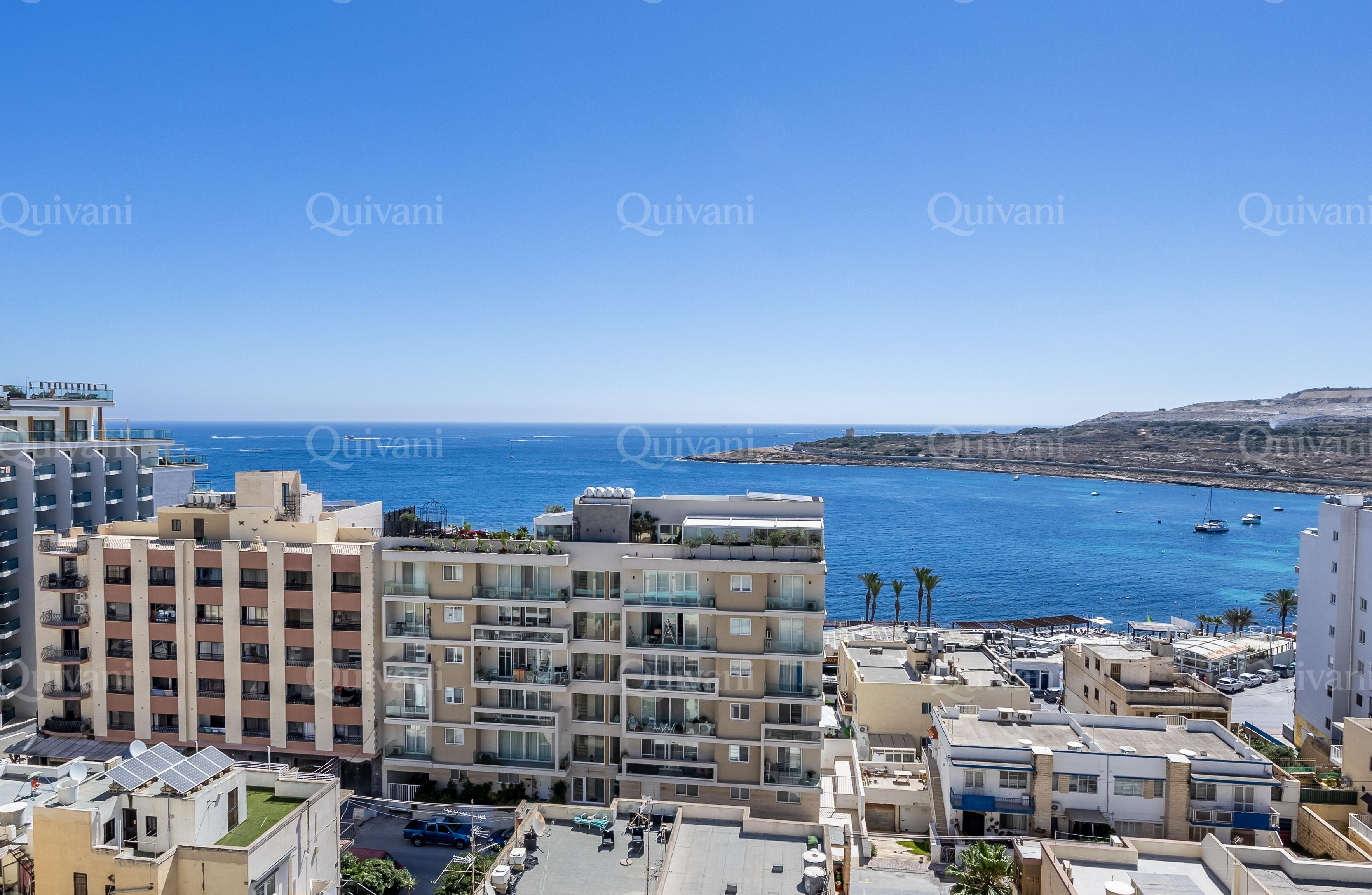 Qawra, Furnished Penthouse