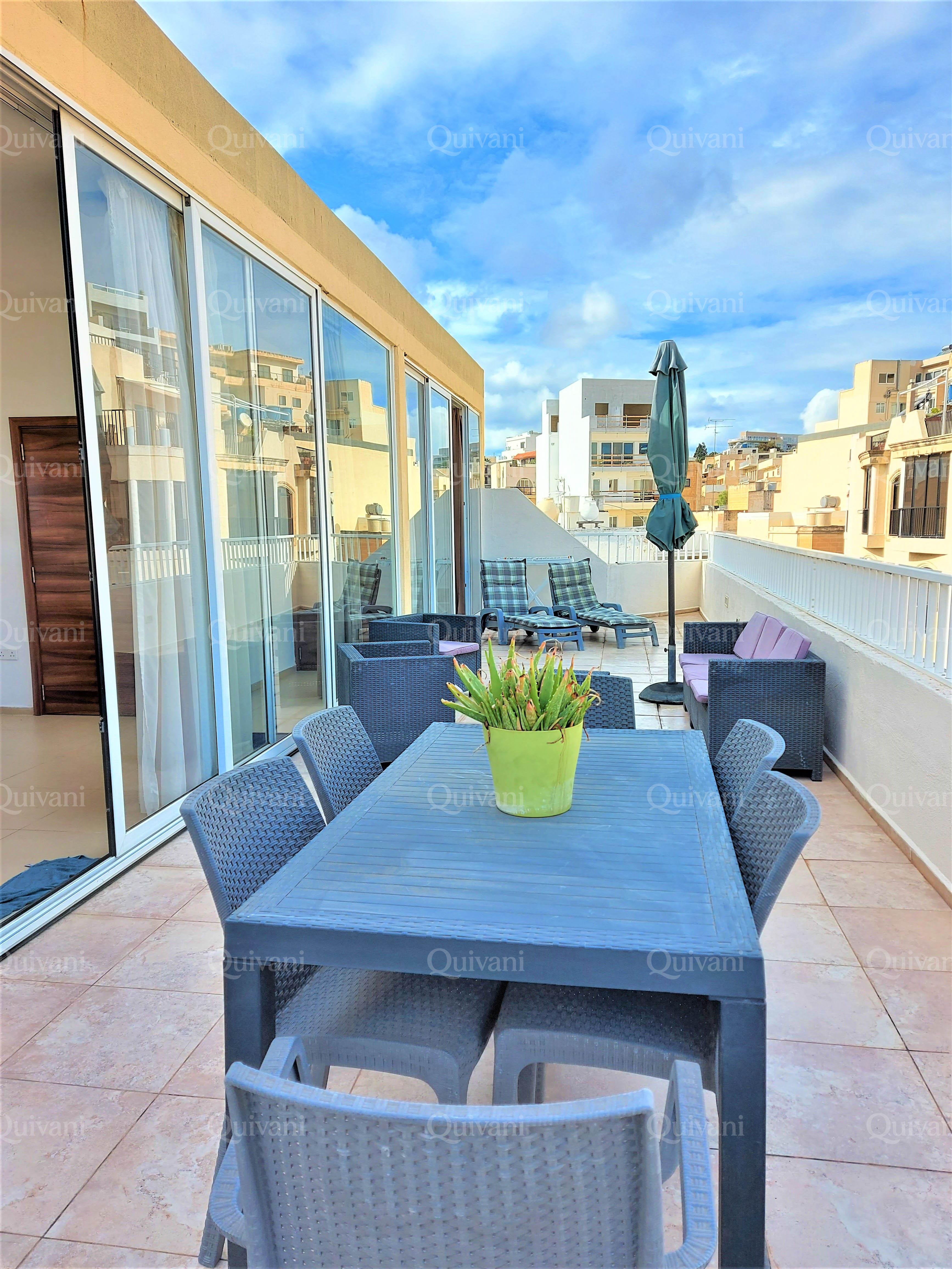 Gzira, Furnished Penthouse