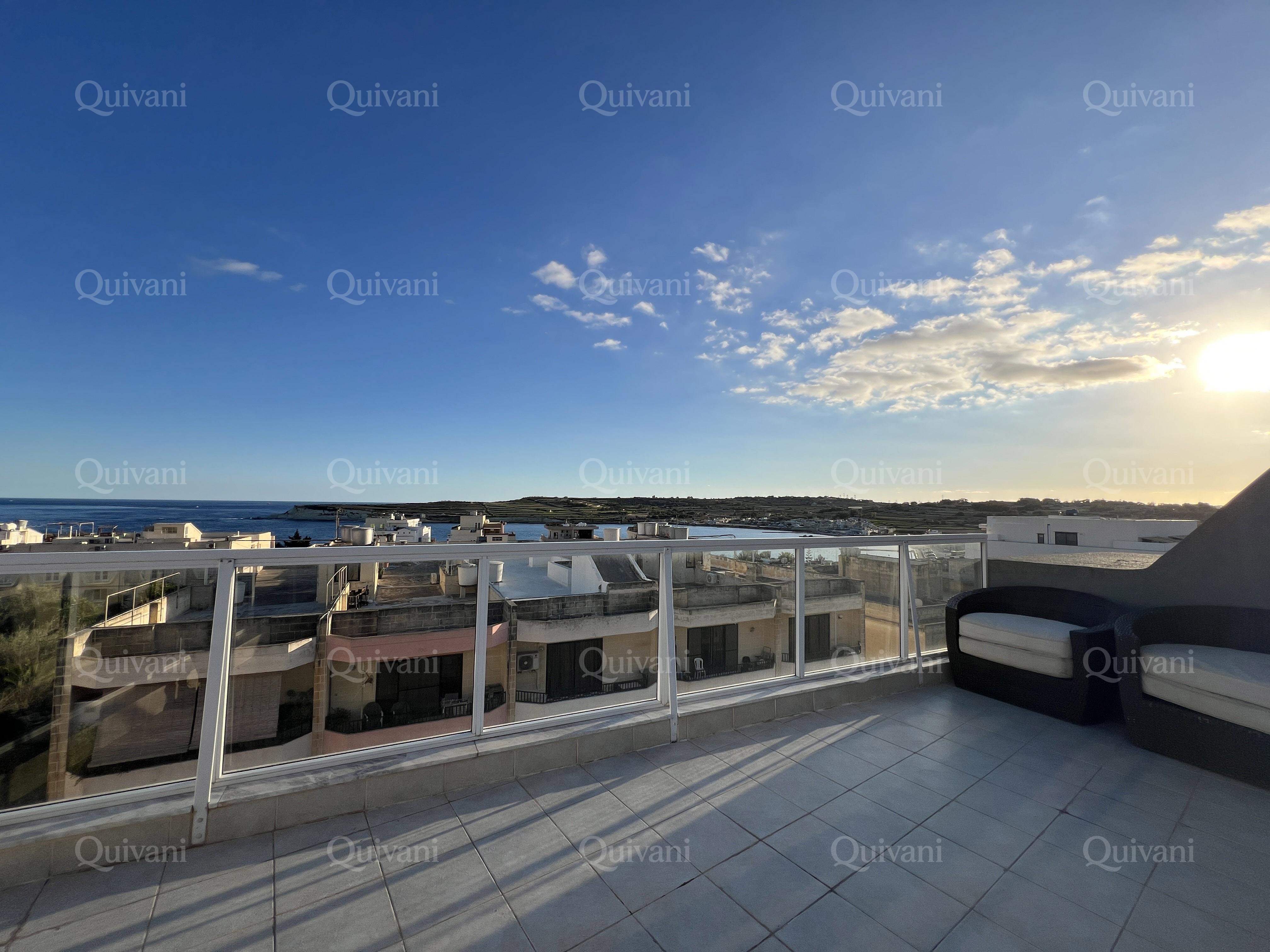 Marsascala, Furnished Penthouse