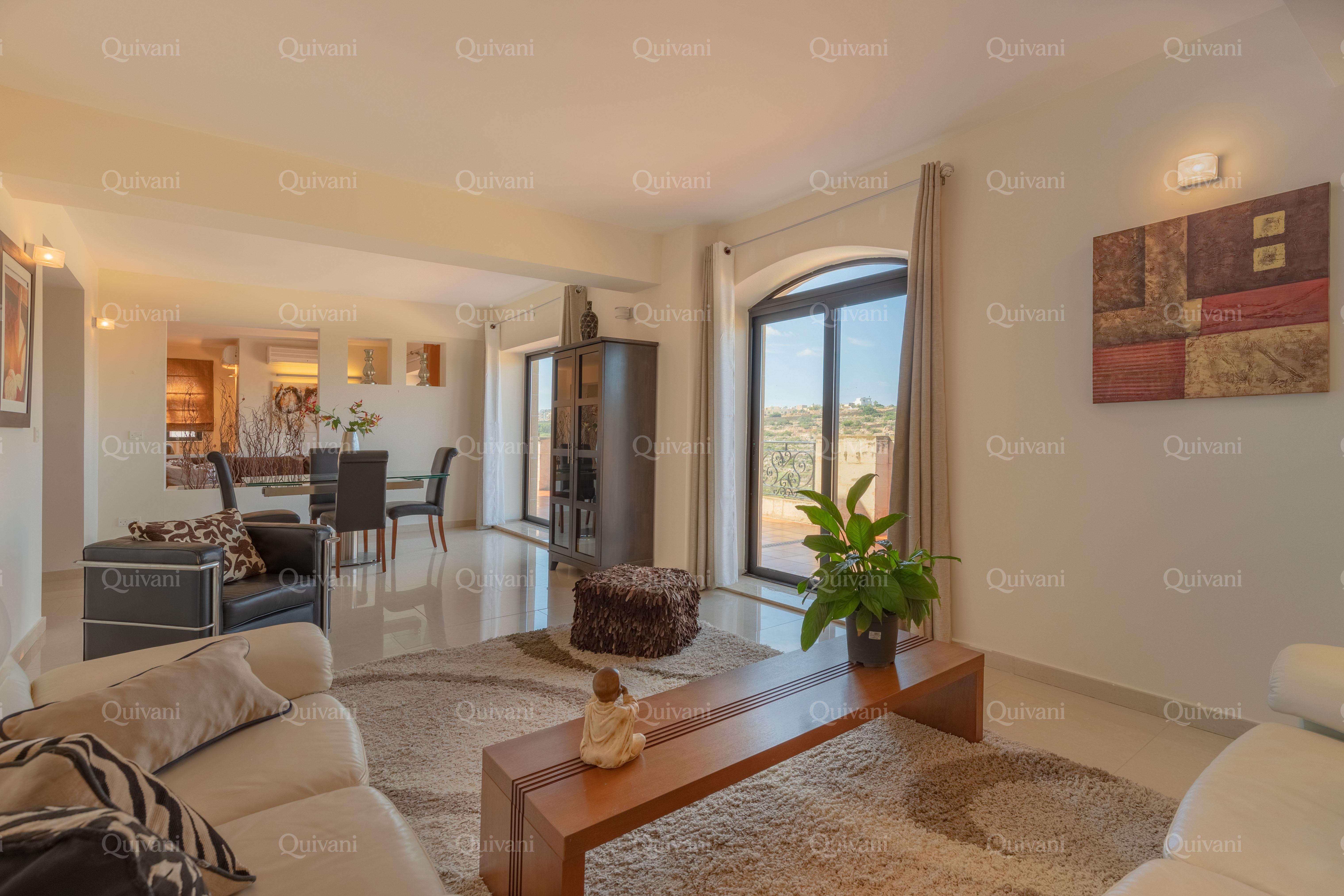 Madliena, Furnished Duplex Penthouse