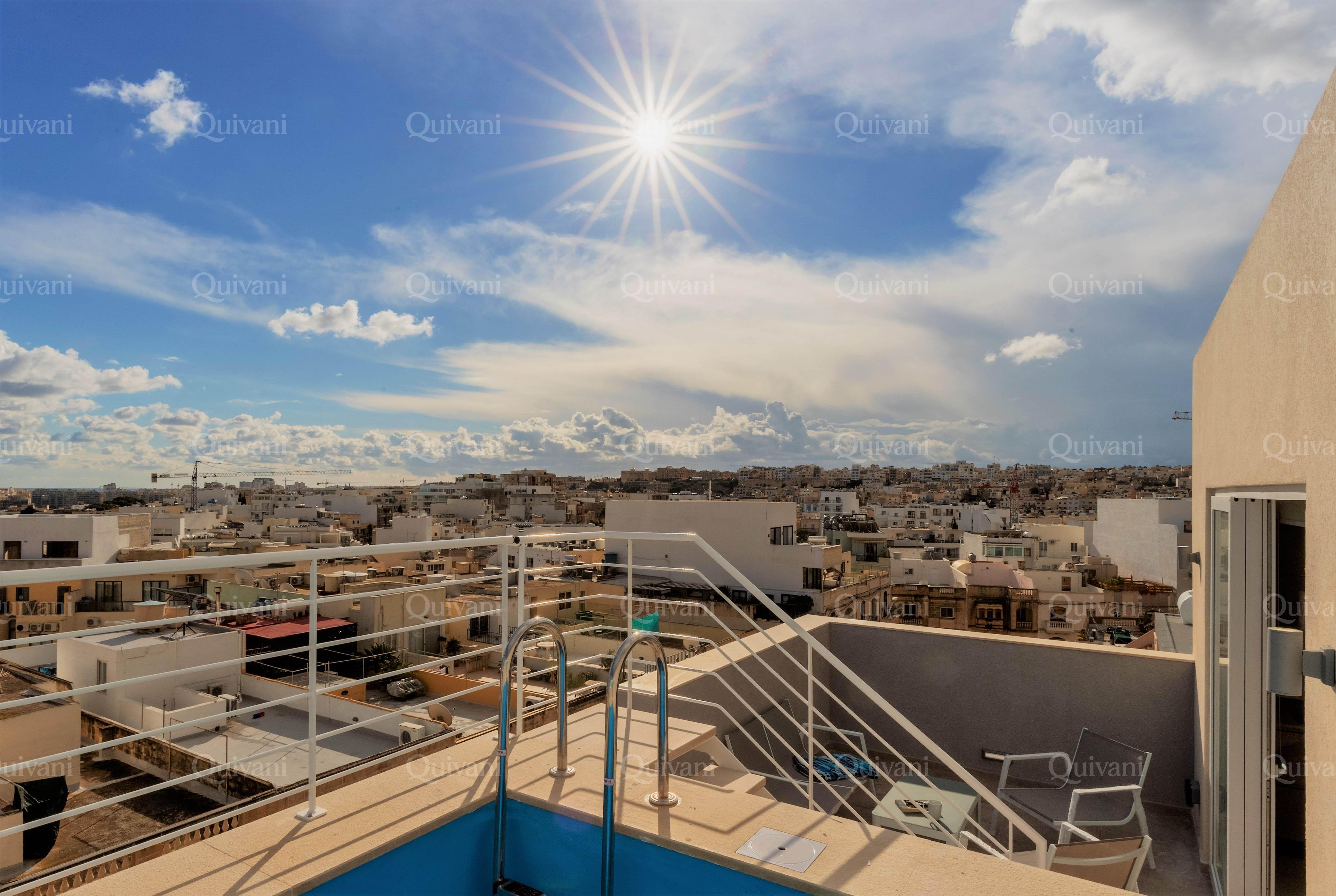 Swieqi, Furnished Duplex Penthouse