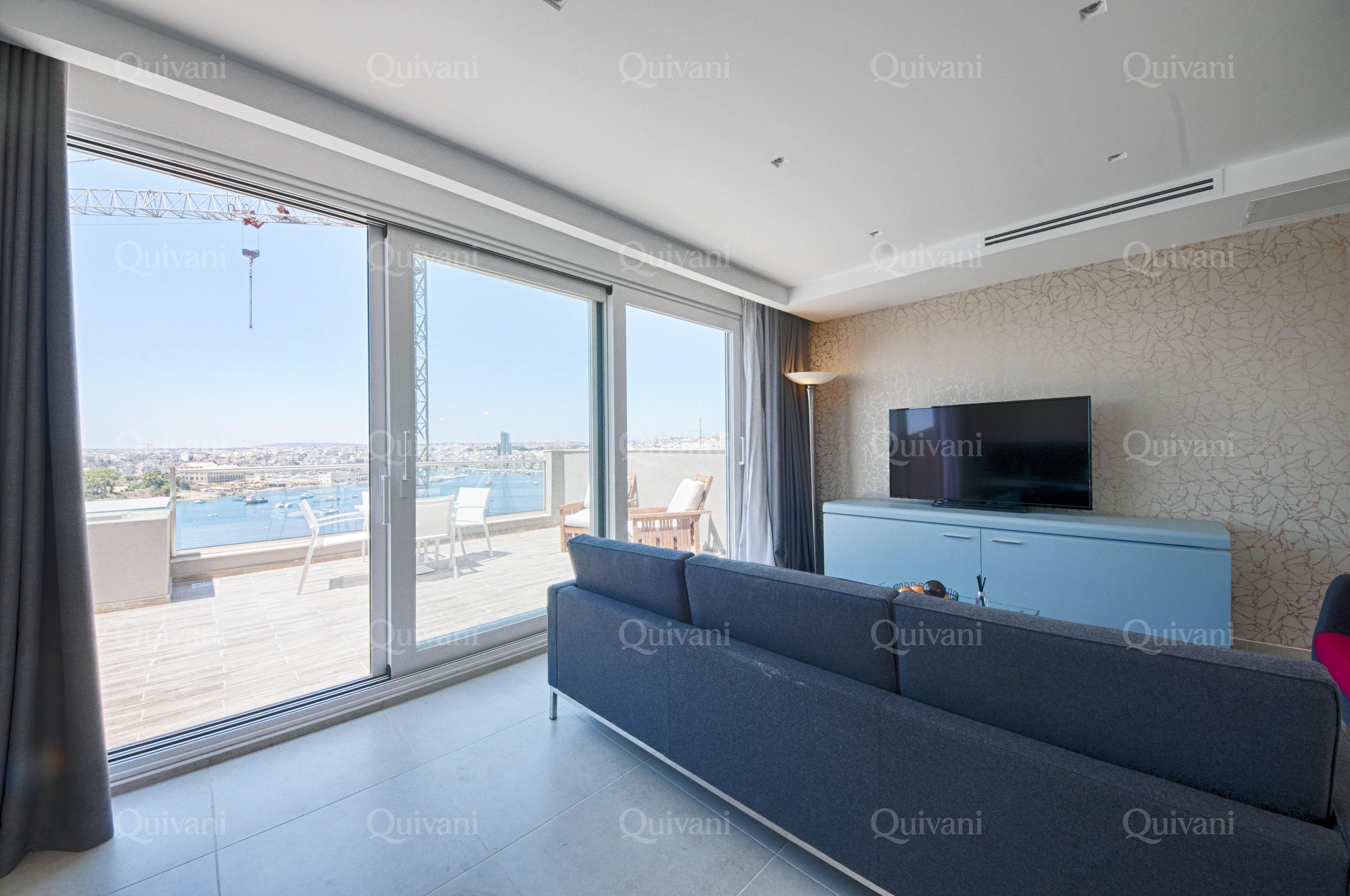 Sliema, Furnished Duplex Penthouse