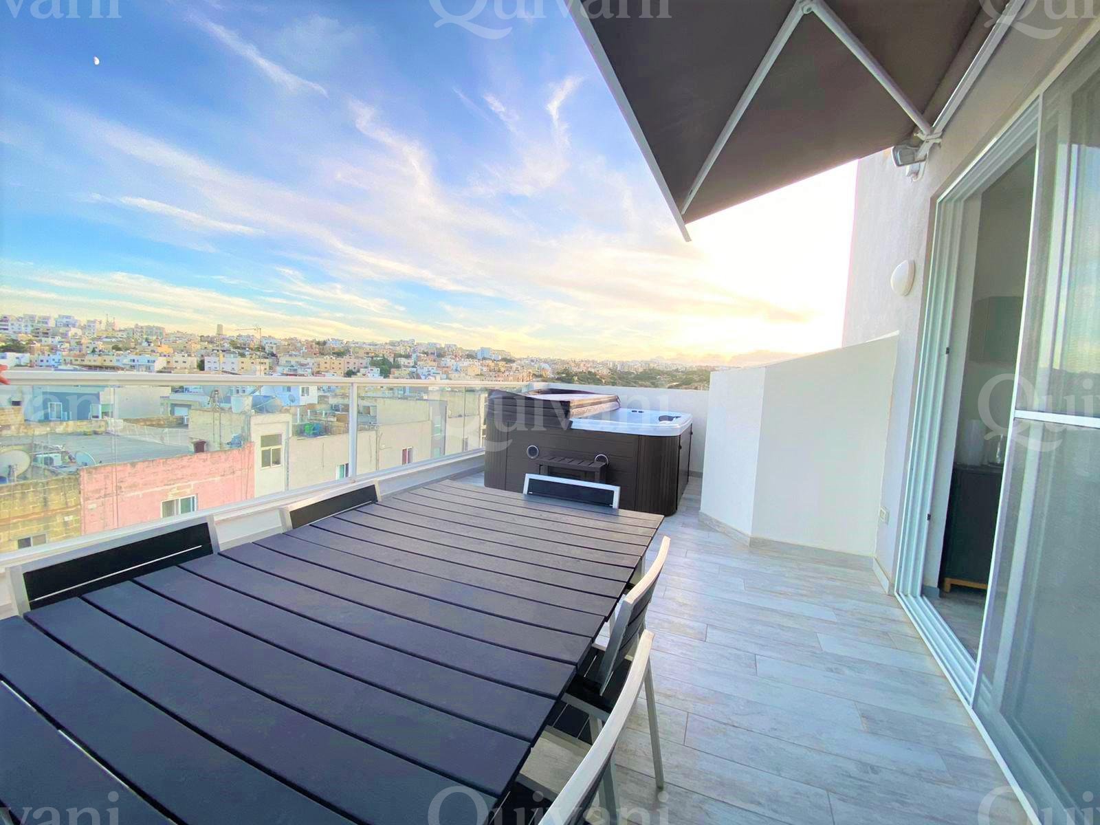 Swieqi, Furnished Penthouse