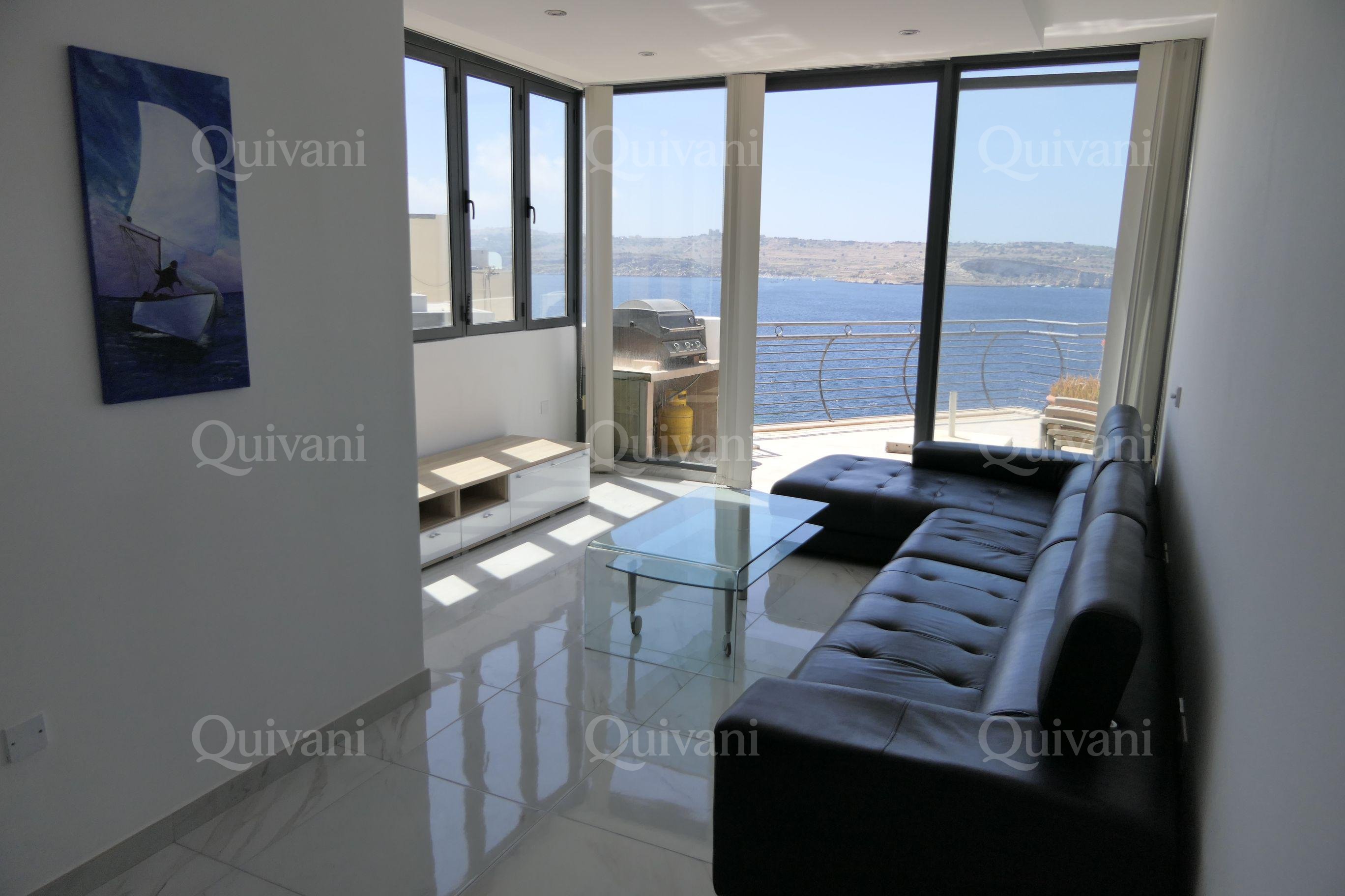 Bugibba, Furnished Penthouse