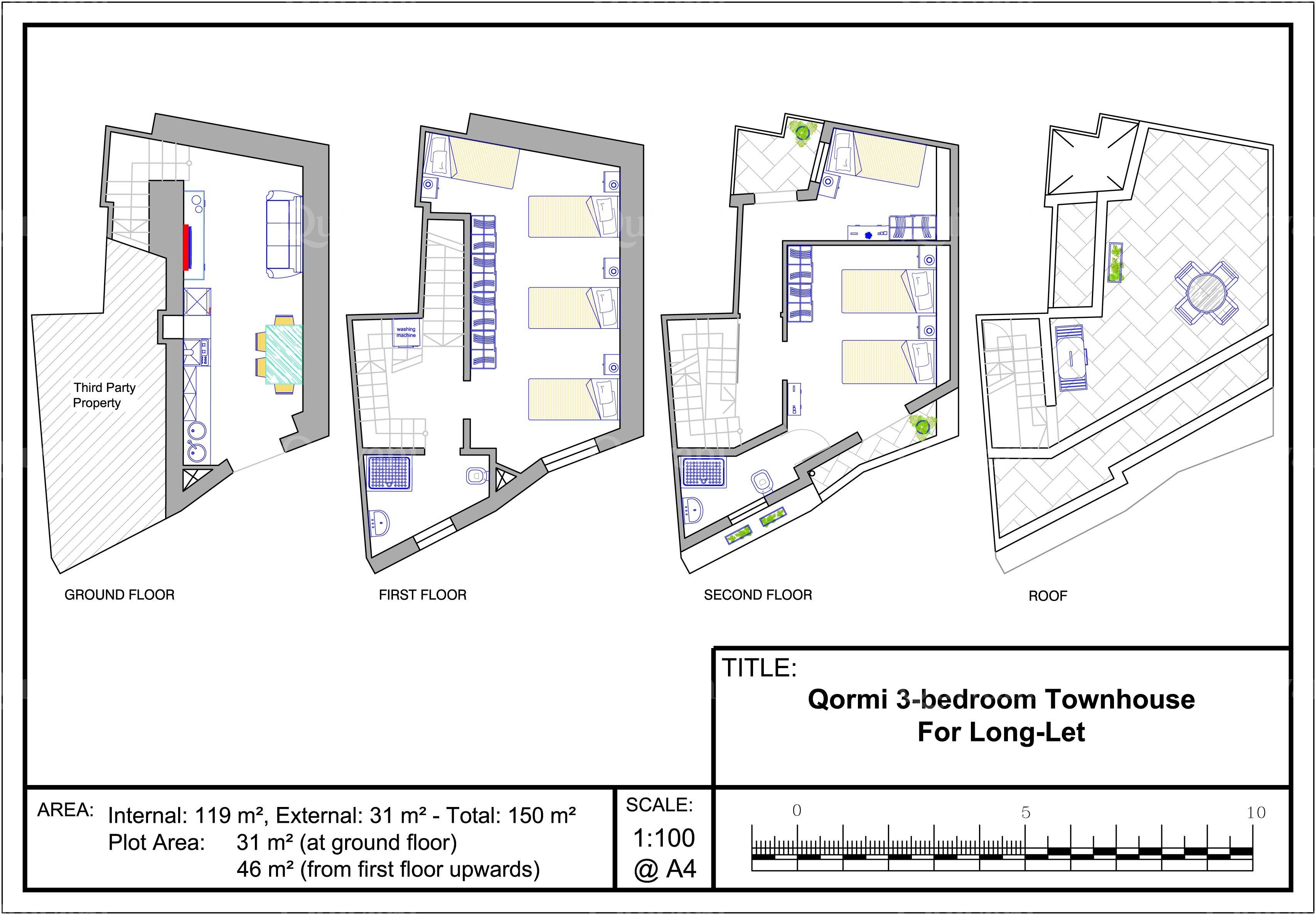 Qormi, Furnished Townhouse