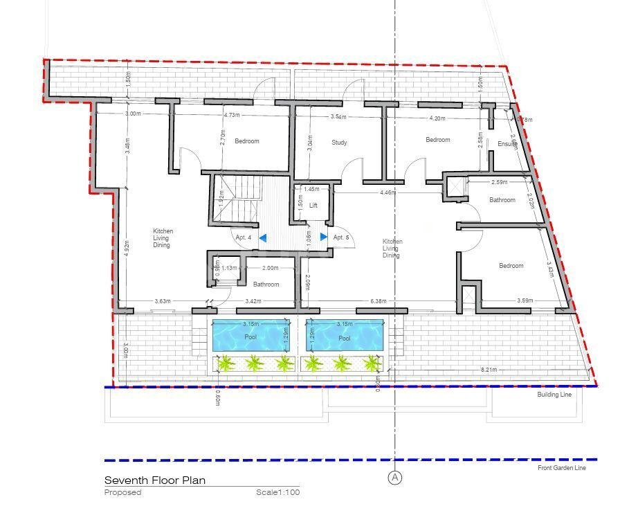 Penthouse with Airspace and space for pool in Qawra