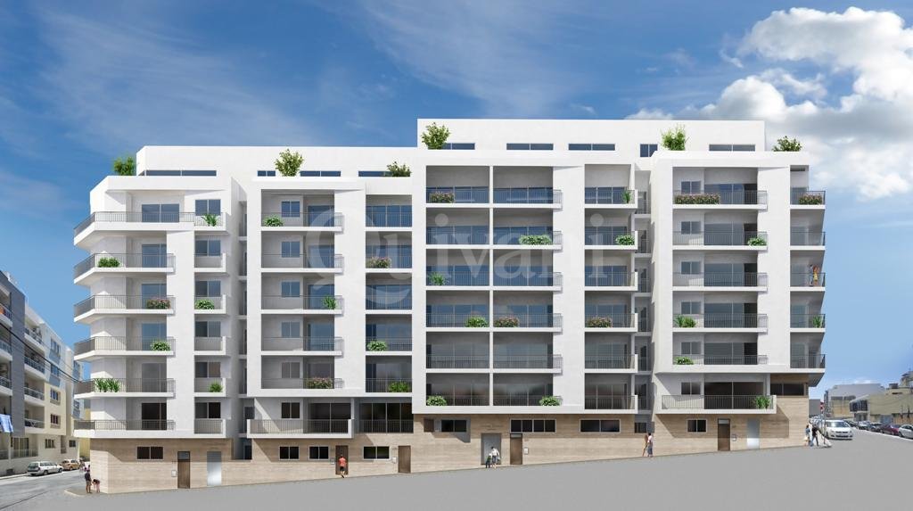 Bugibba, Finished Top Floor Apartment