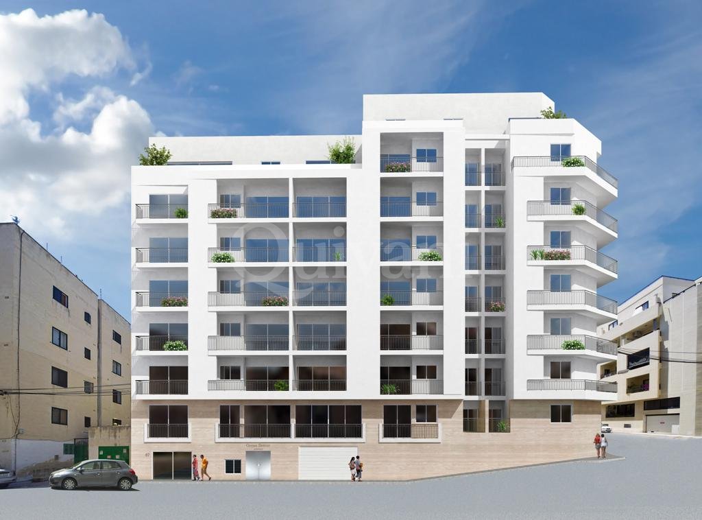 Bugibba, Finished Top Floor Apartment